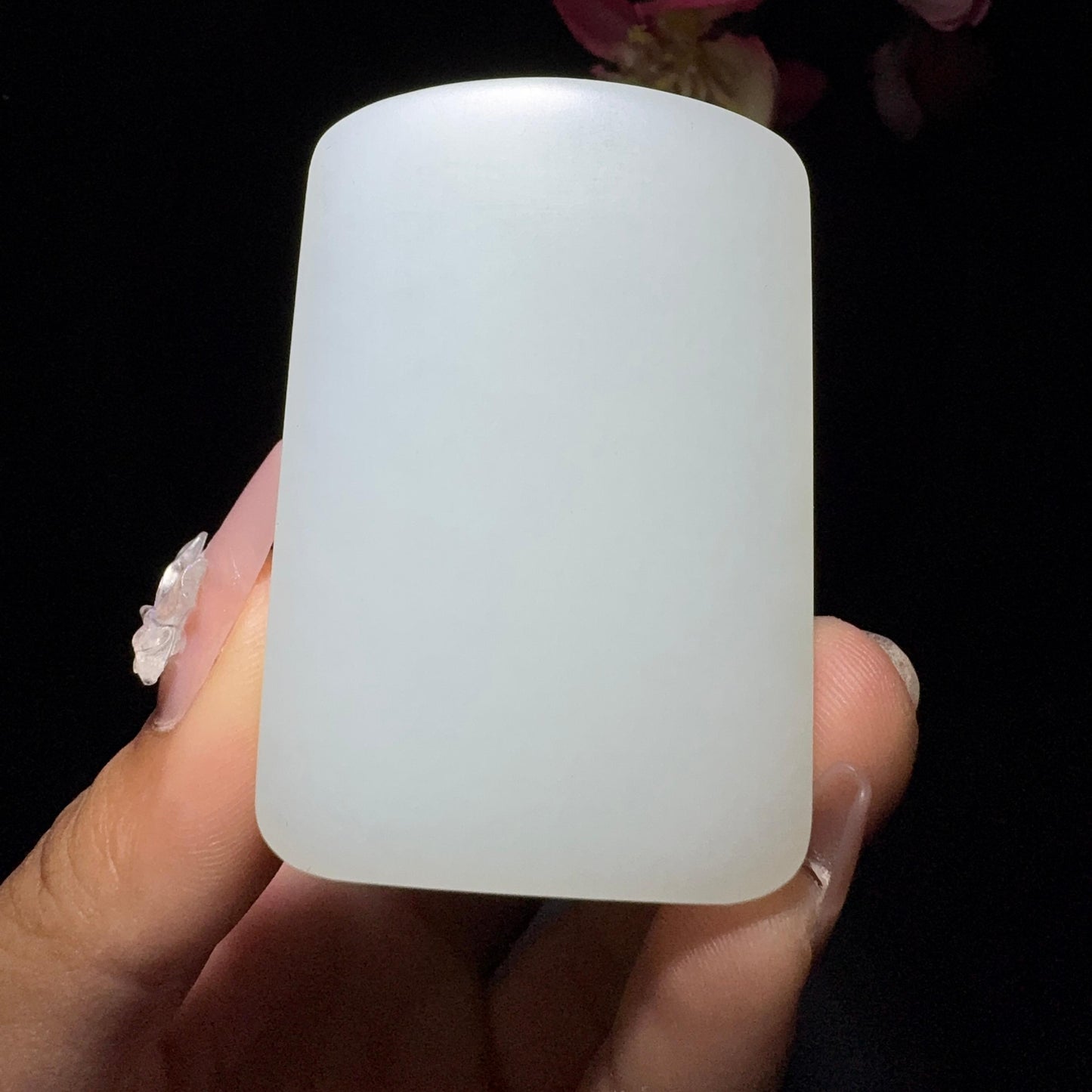 和田玉糖白玉观音挂件(80.9g)
