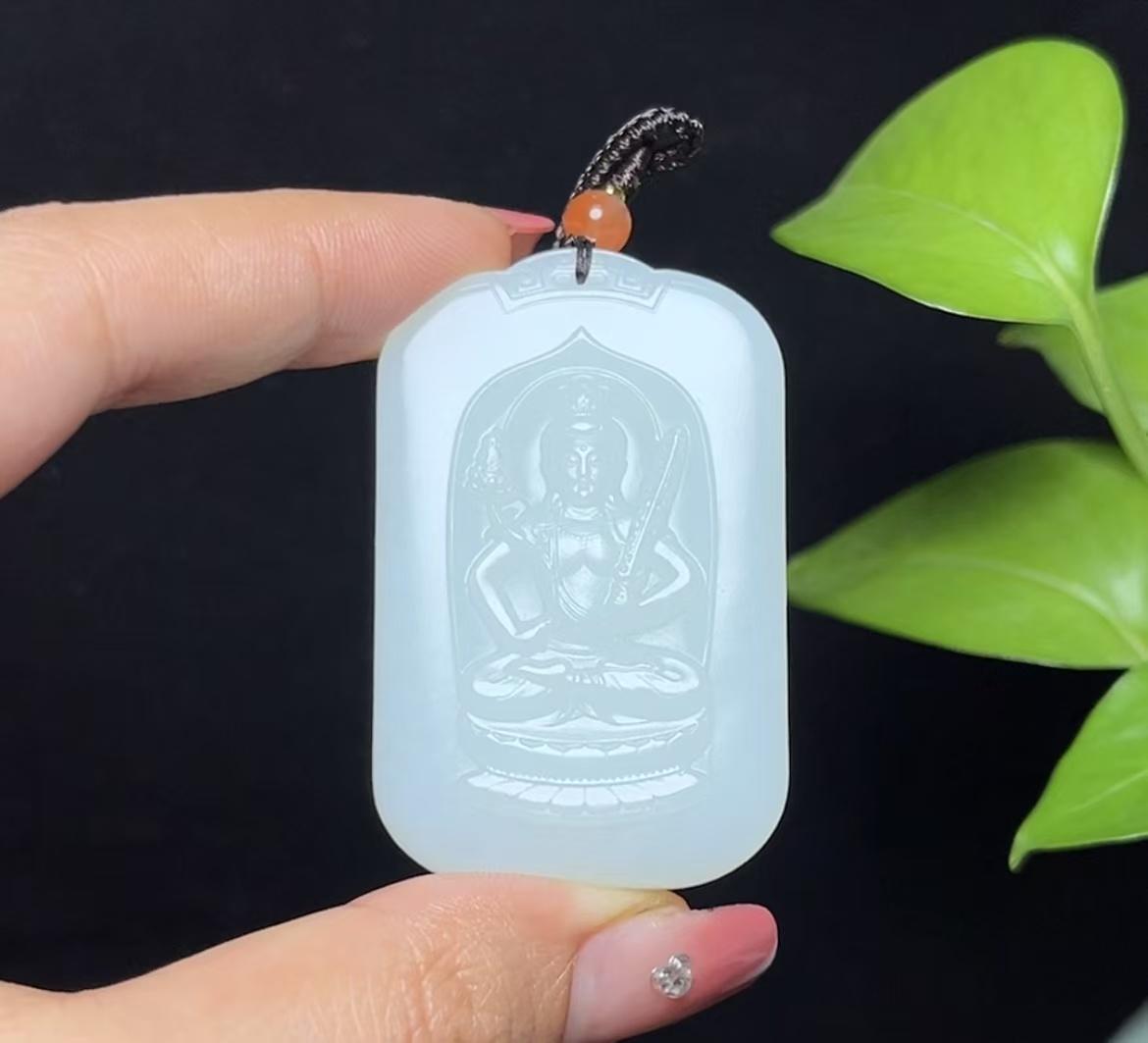 和田羊脂玉虚空藏菩萨(38.15g)