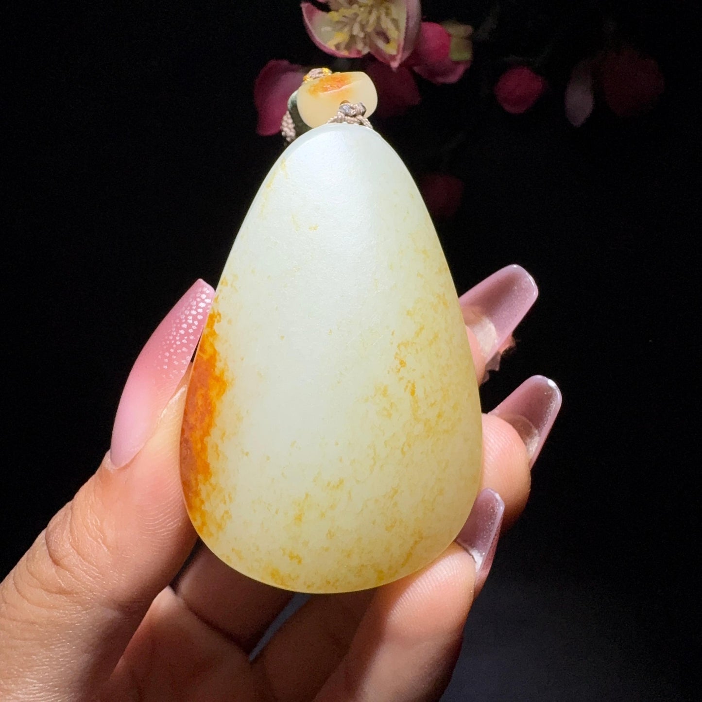 和田玉籽料平安牌挂件(47.2g)