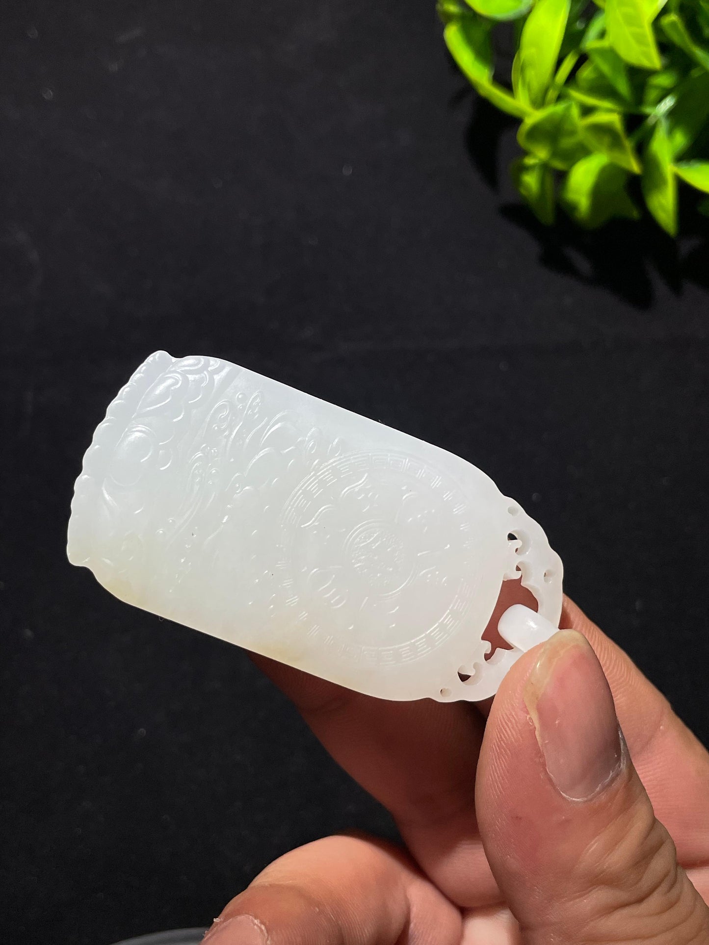 和田玉羊脂糖白玉虚空藏(47.7g)