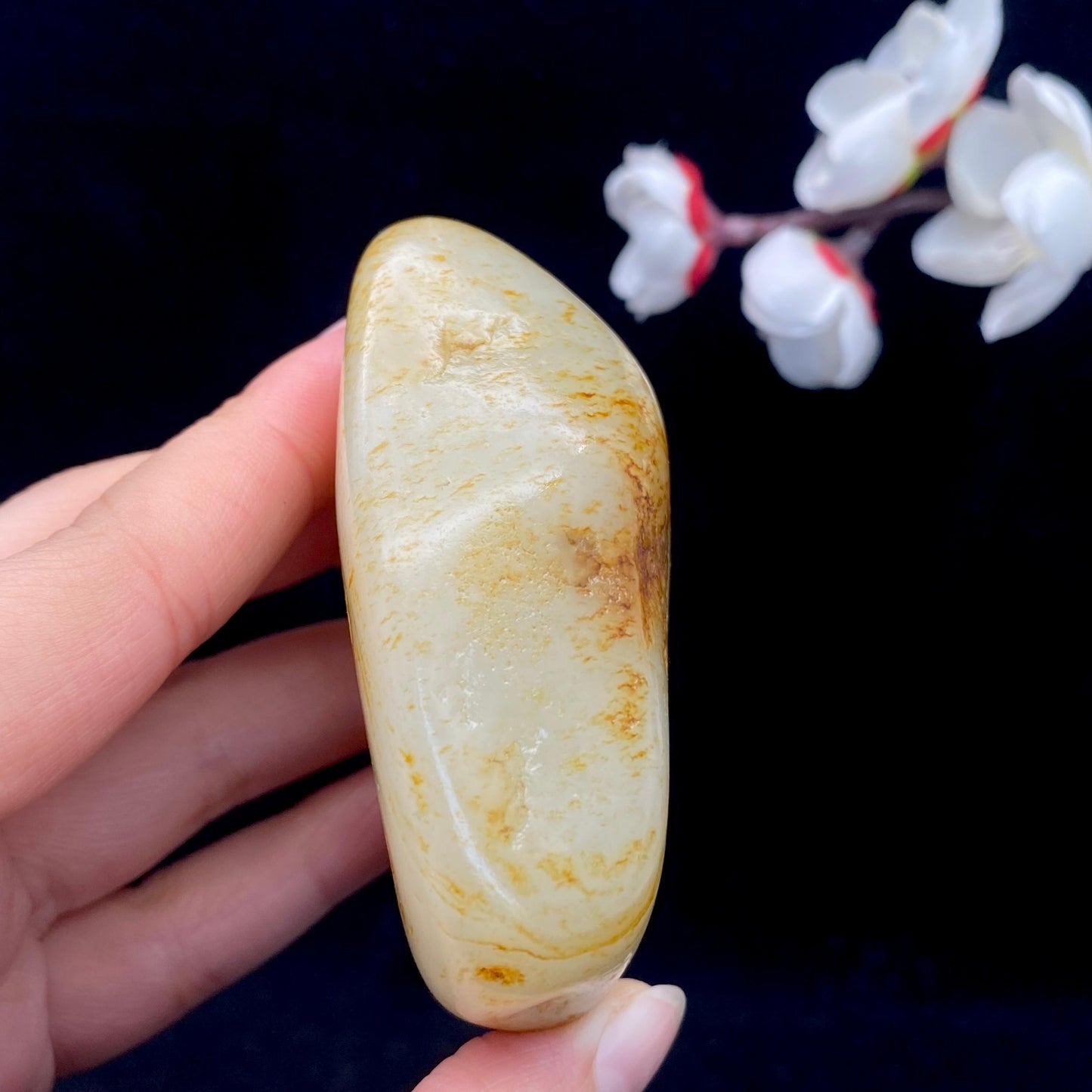 和田玉洒金皮籽料原石(159.8g)