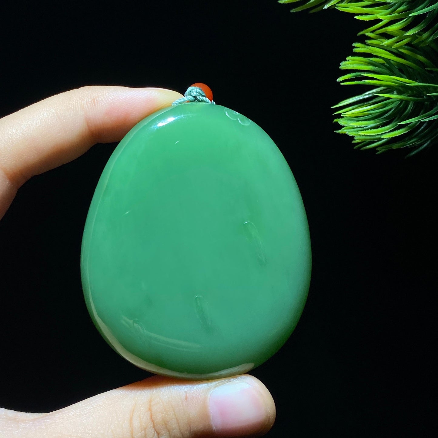 和田玉碧玉佛公挂件(83.7g)