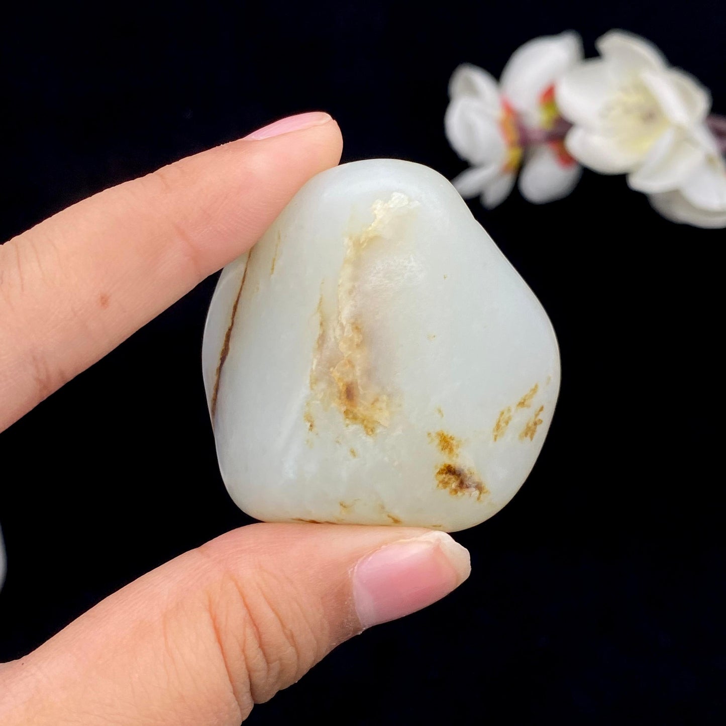 和田玉洒金皮籽料大挂件(63.5g)