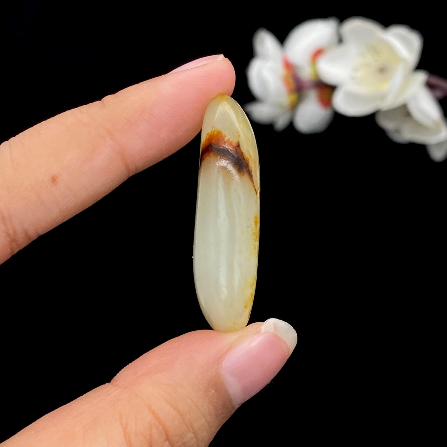 和田玉洒金皮籽料挂件(22.1g)