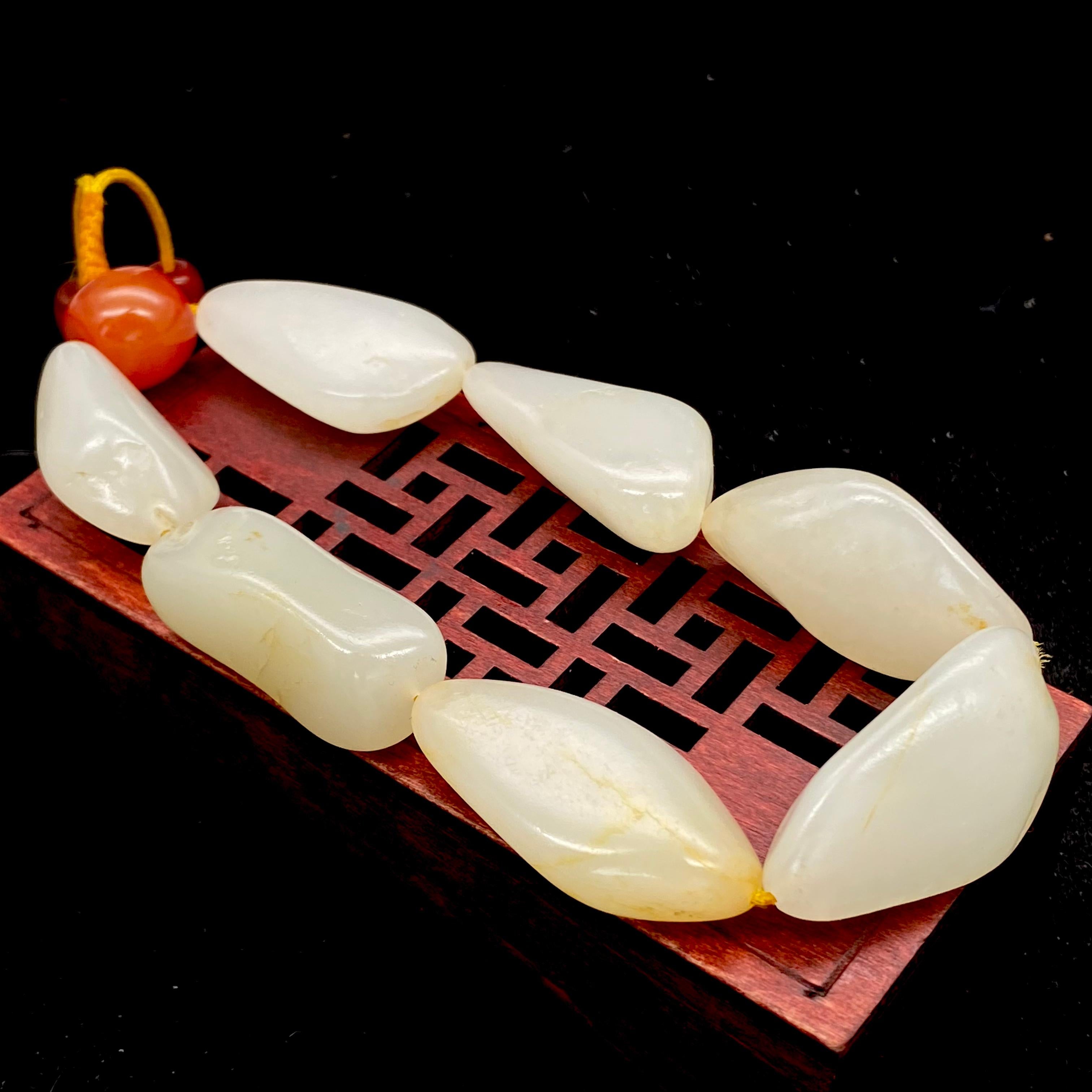 和田玉-白玉【精品手串】(57.8g)