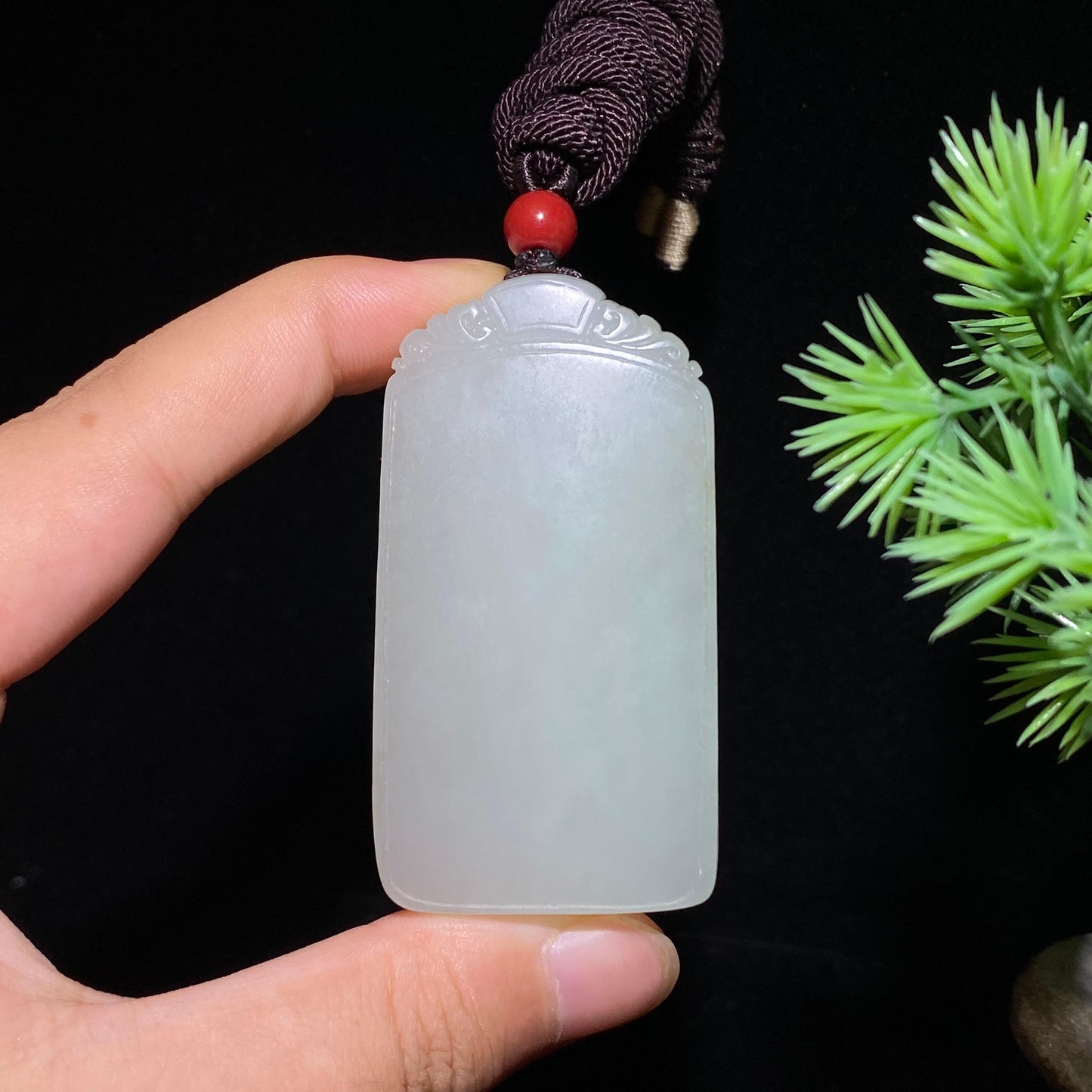 和田玉籽料无事牌(65.8g)
