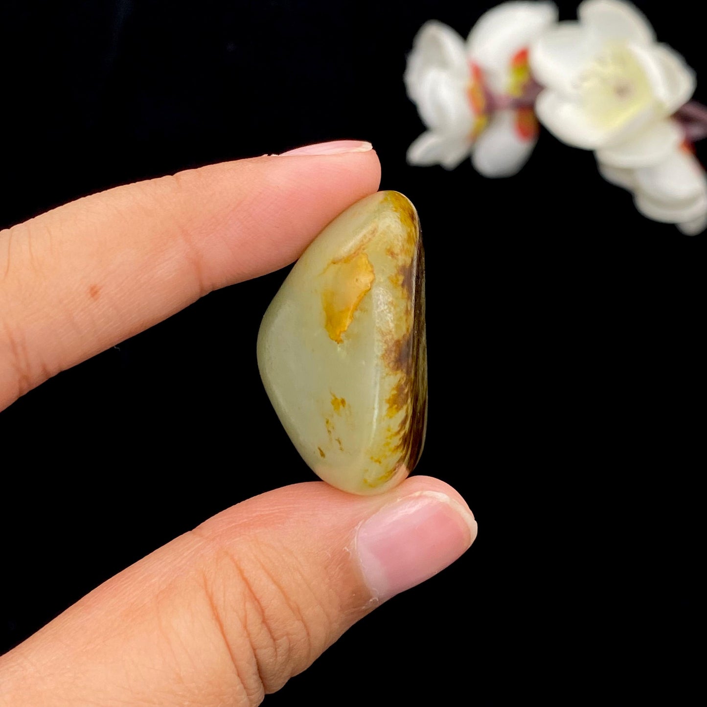 和田玉聚红皮籽料挂件(26g)