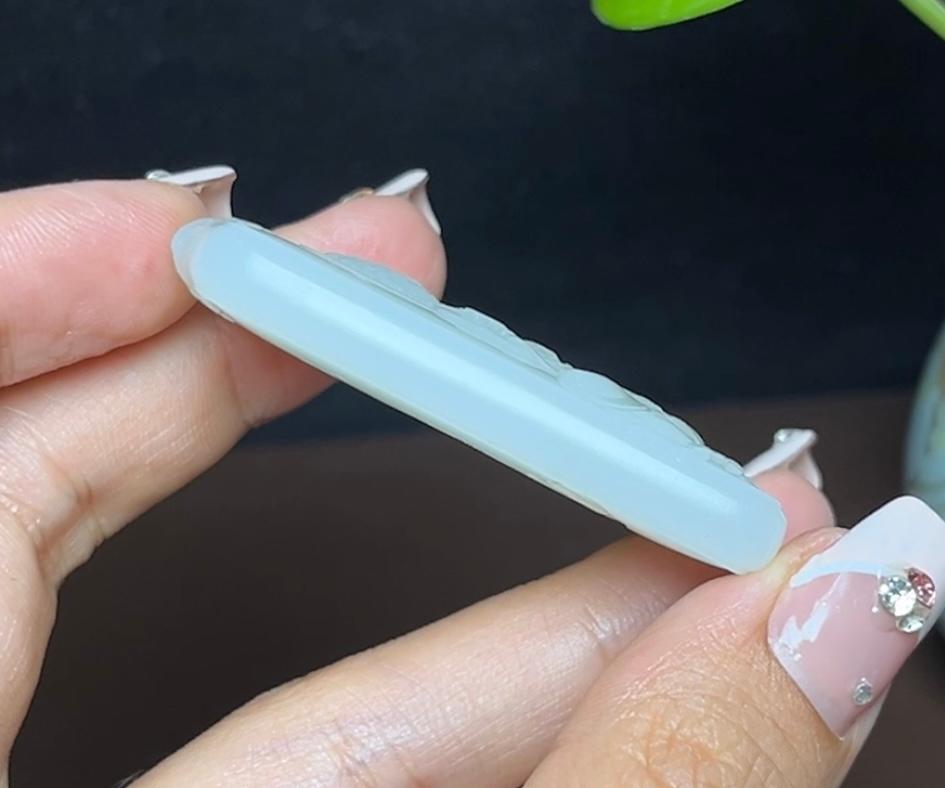 和田羊脂玉大势至菩萨(28.7g)