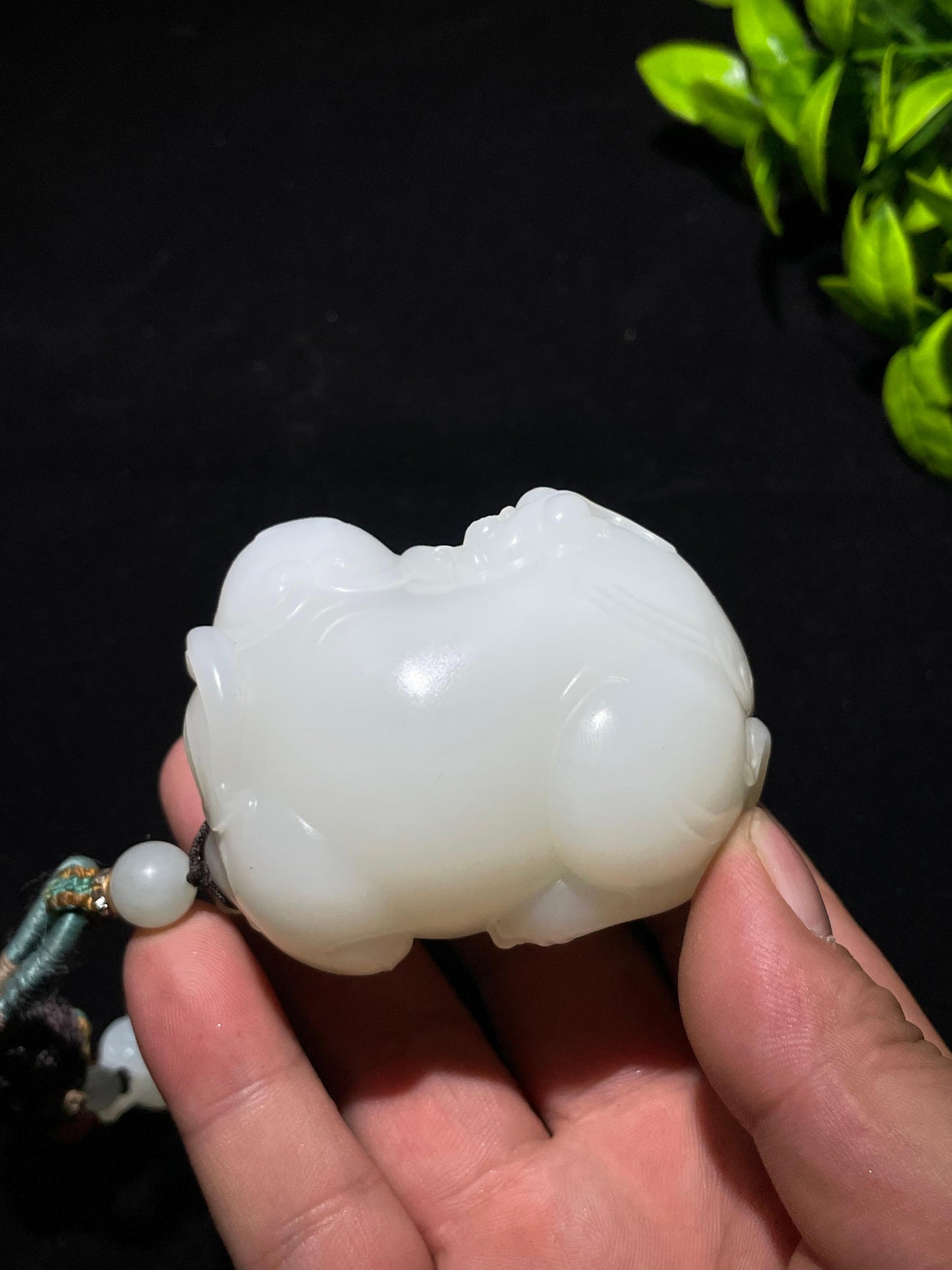 收藏级顶级和田玉羊脂白(封侯拜相)手把(254.0g)