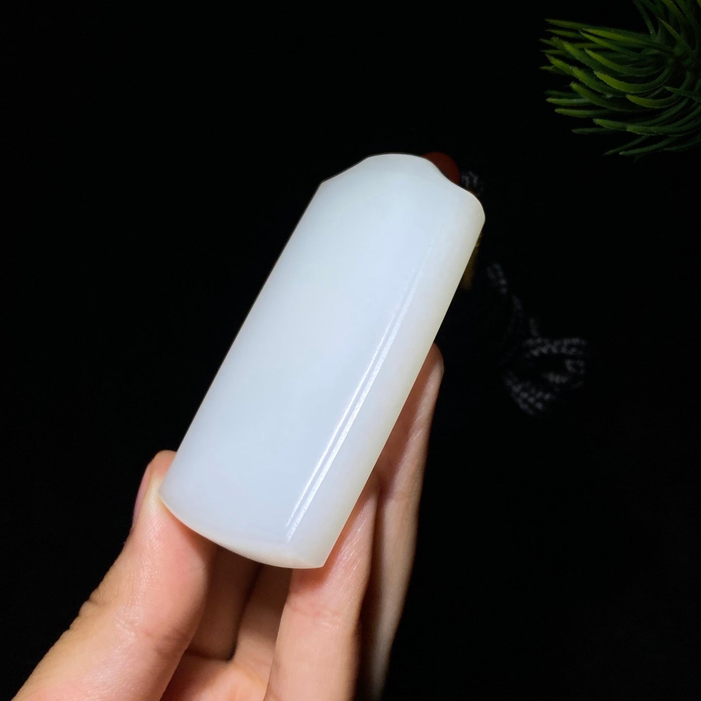 和田玉白玉无事牌(67.5g)