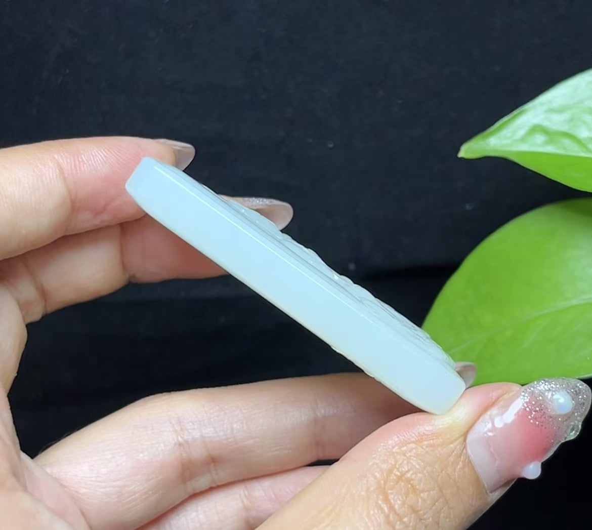 和田羊脂玉普贤菩萨