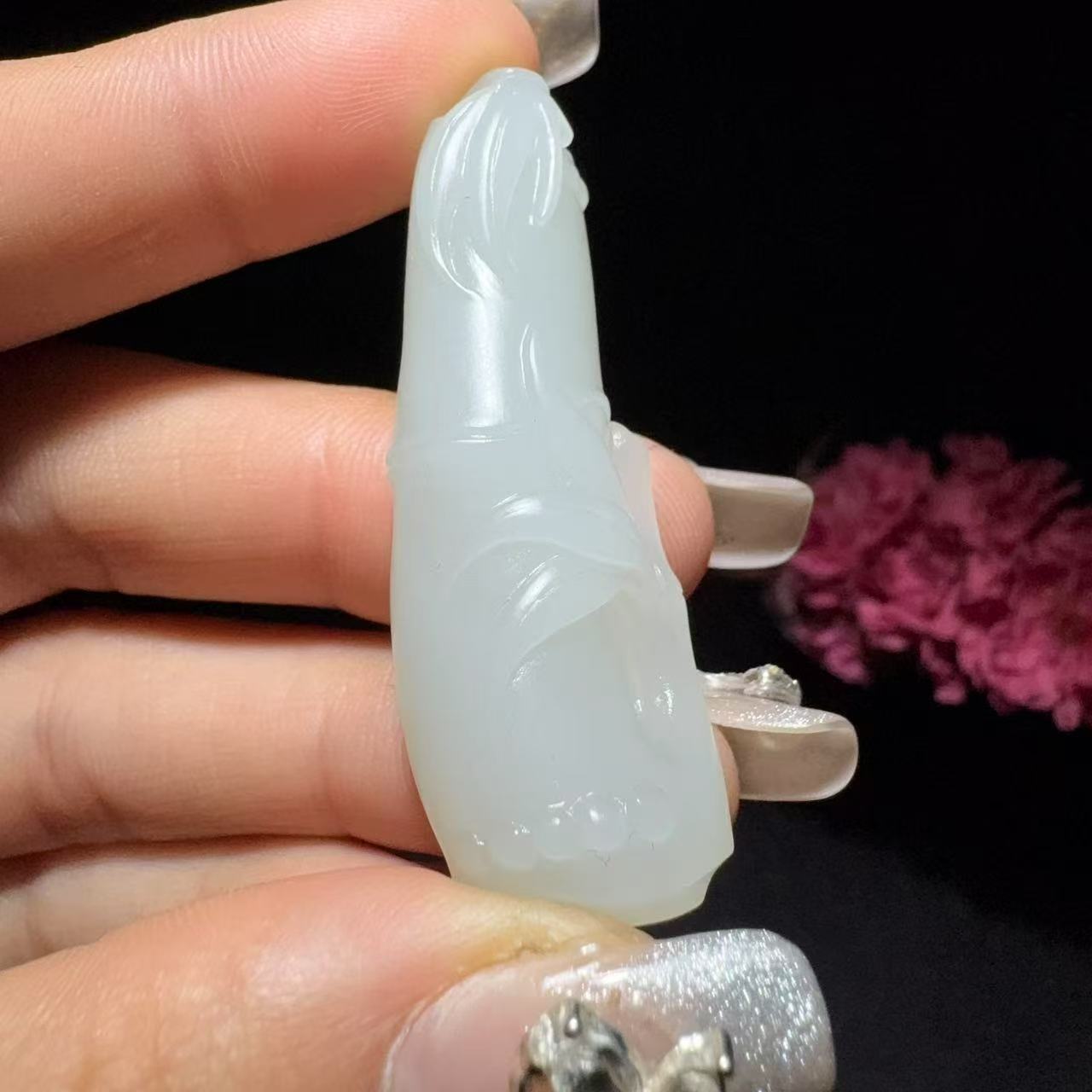 和田玉籽料节节高升挂件