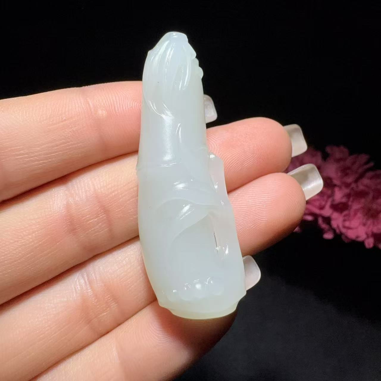 和田玉籽料节节高升挂件