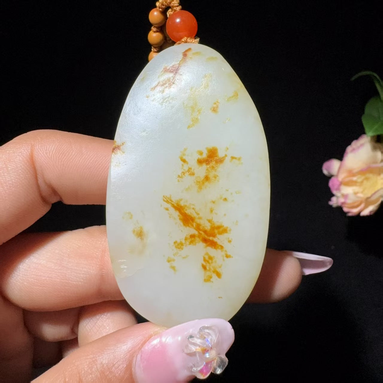 和田玉籽料普贤菩萨