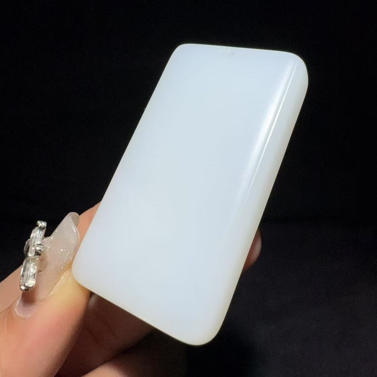 和田玉白玉平安牌