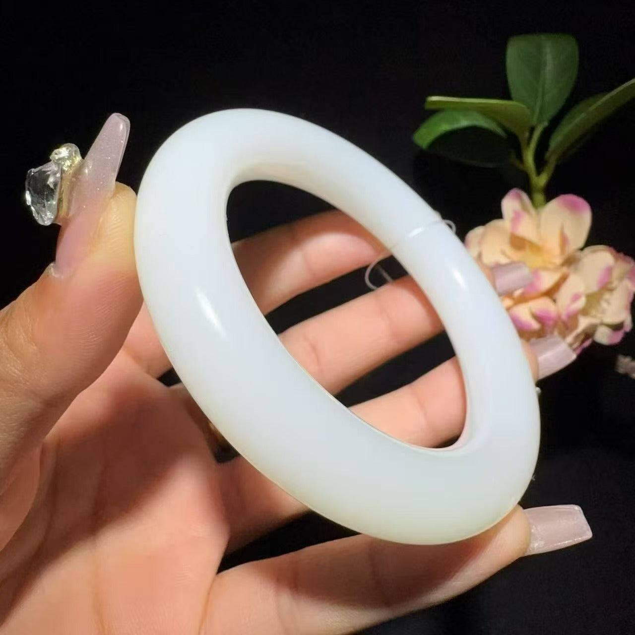 和田玉白玉手镯