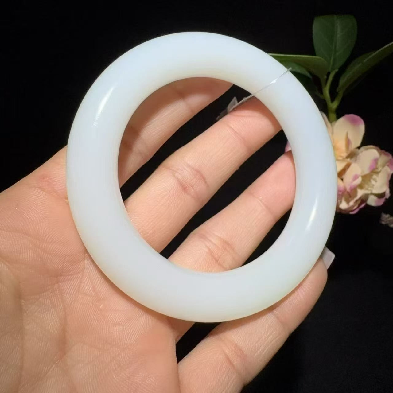 和田玉白玉手镯