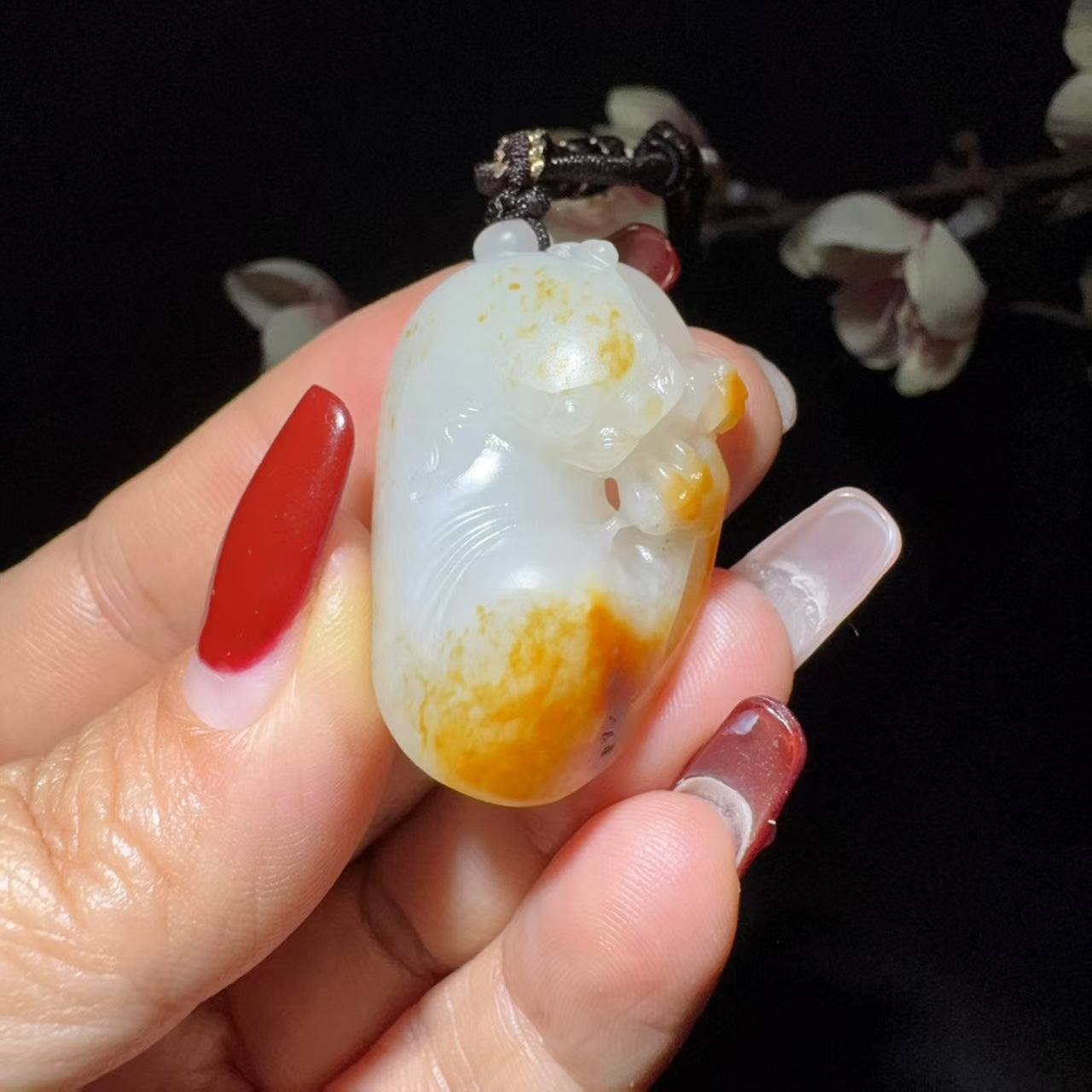 和田玉籽料挂件貔貅