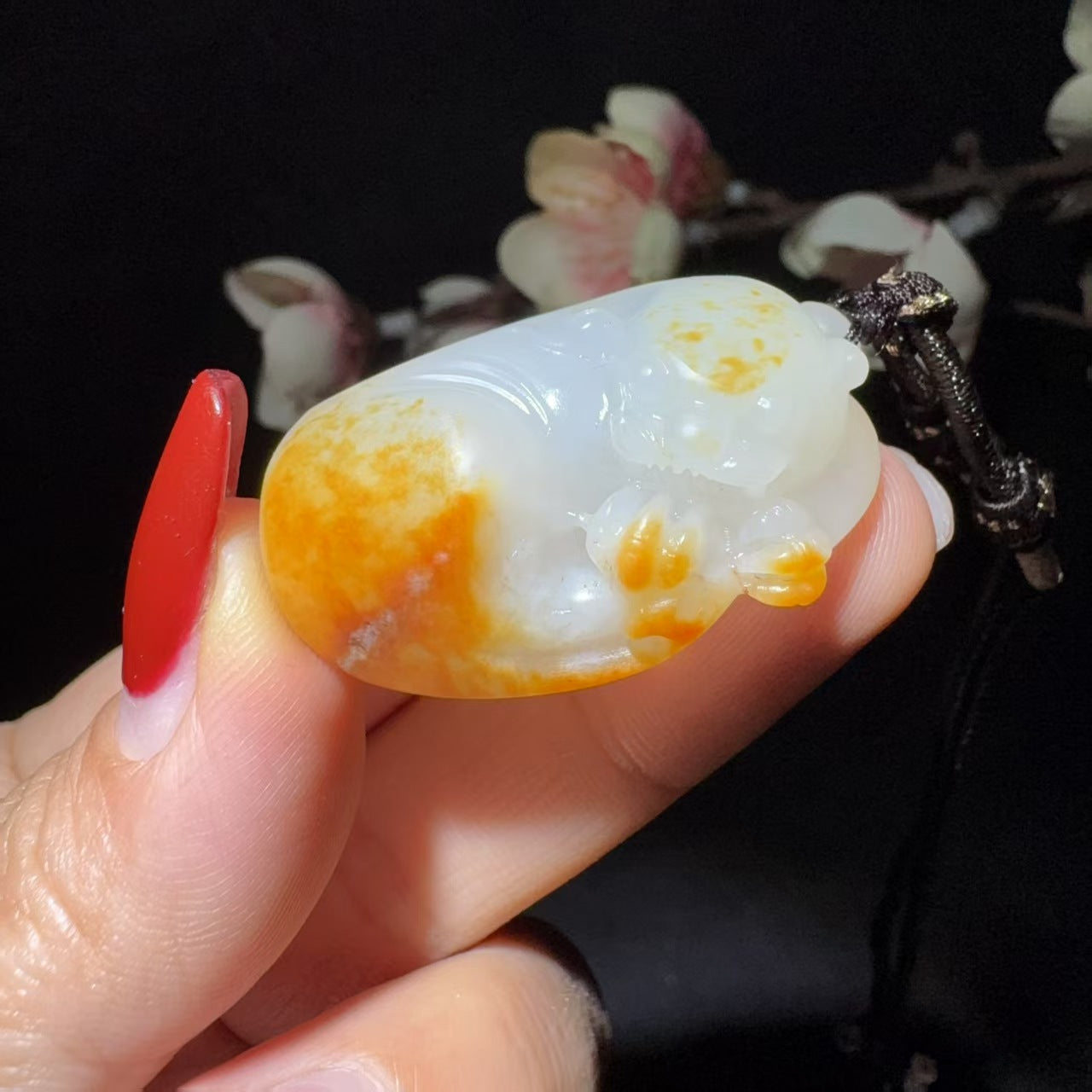 和田玉籽料挂件貔貅