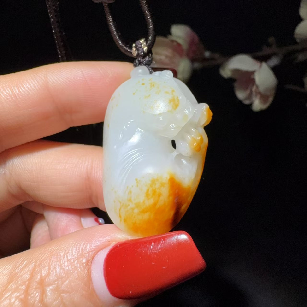 和田玉籽料挂件貔貅