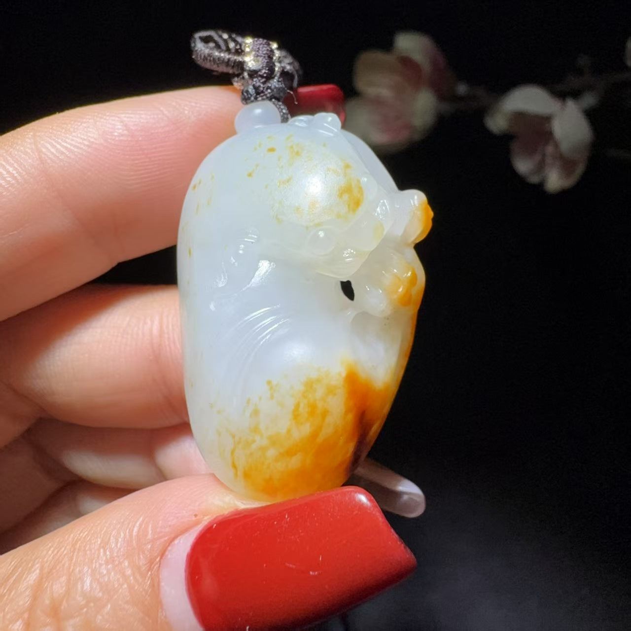 和田玉籽料挂件貔貅