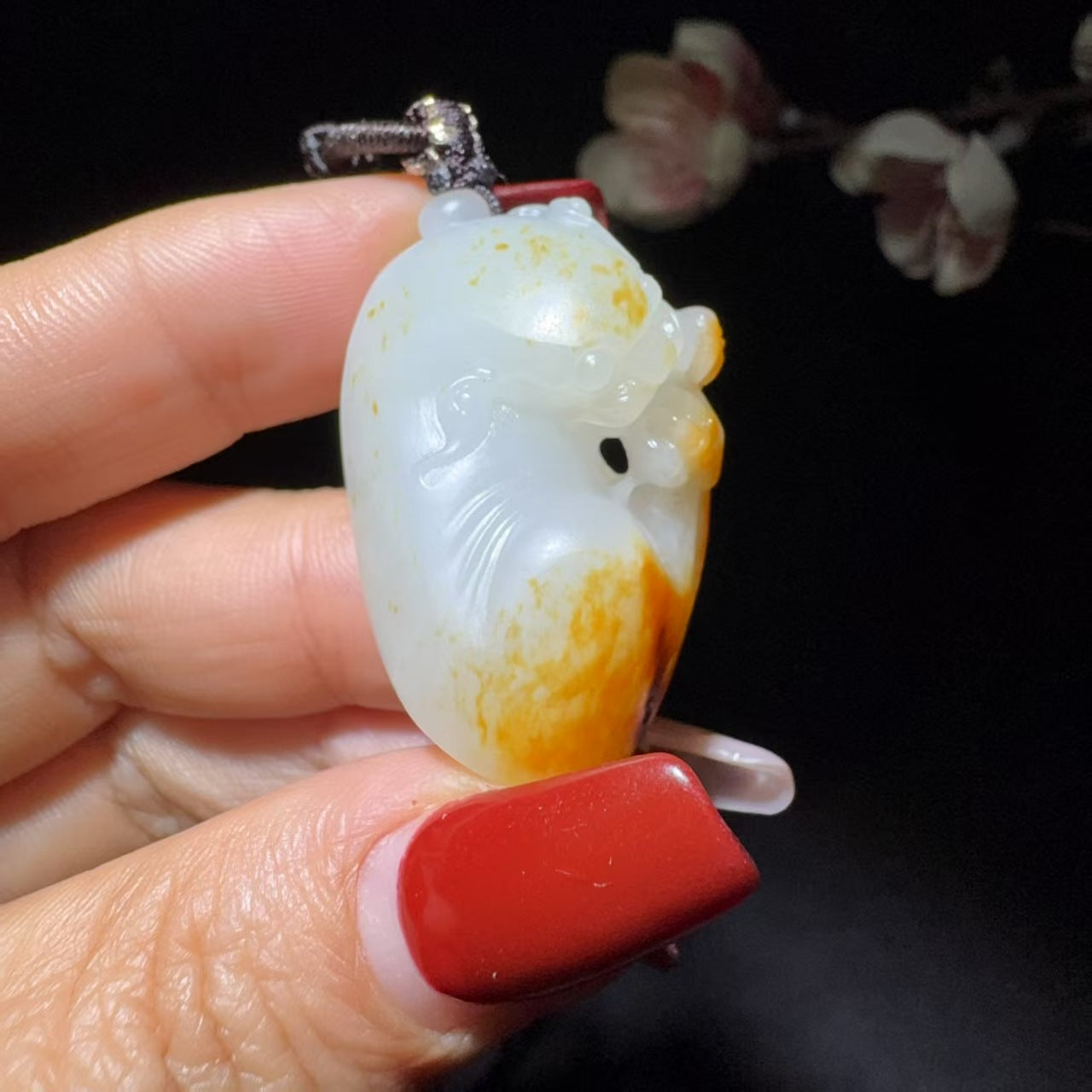 和田玉籽料挂件貔貅