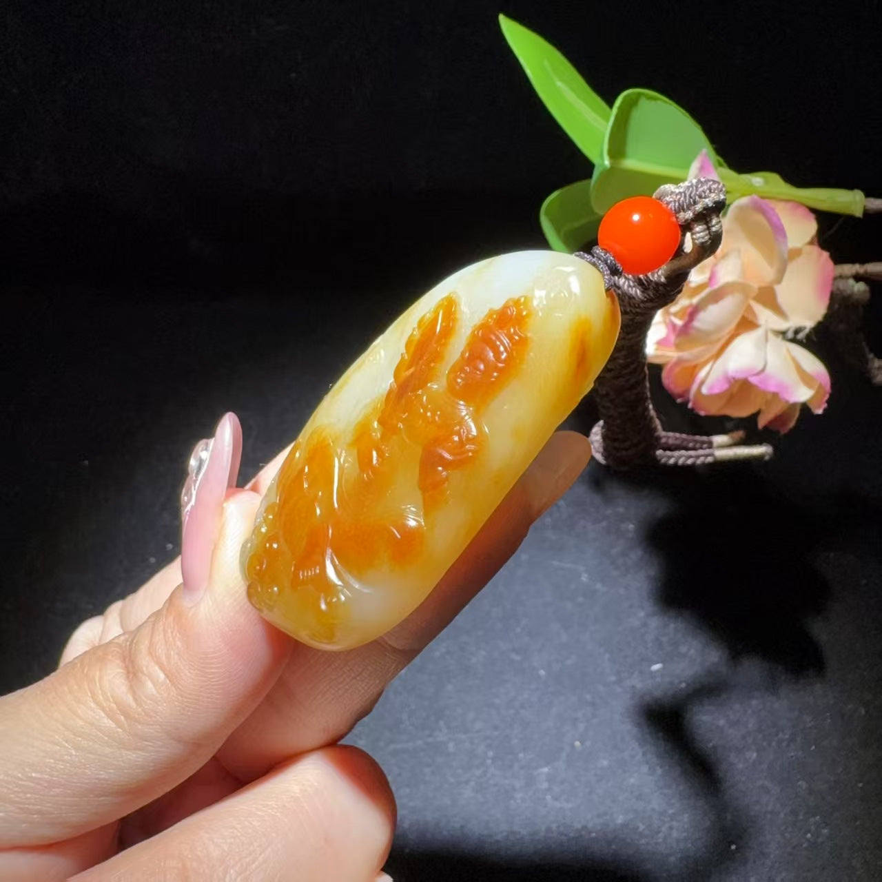 和田玉籽料普贤菩萨