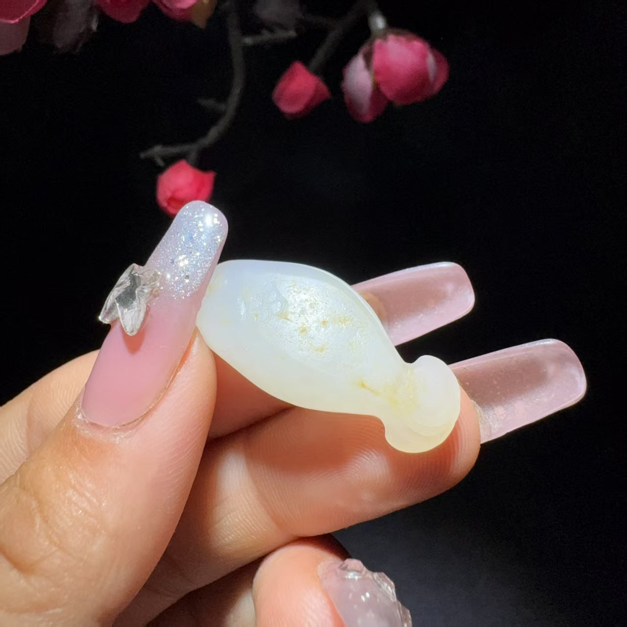 【超值推荐】和田玉籽料鱼挂件