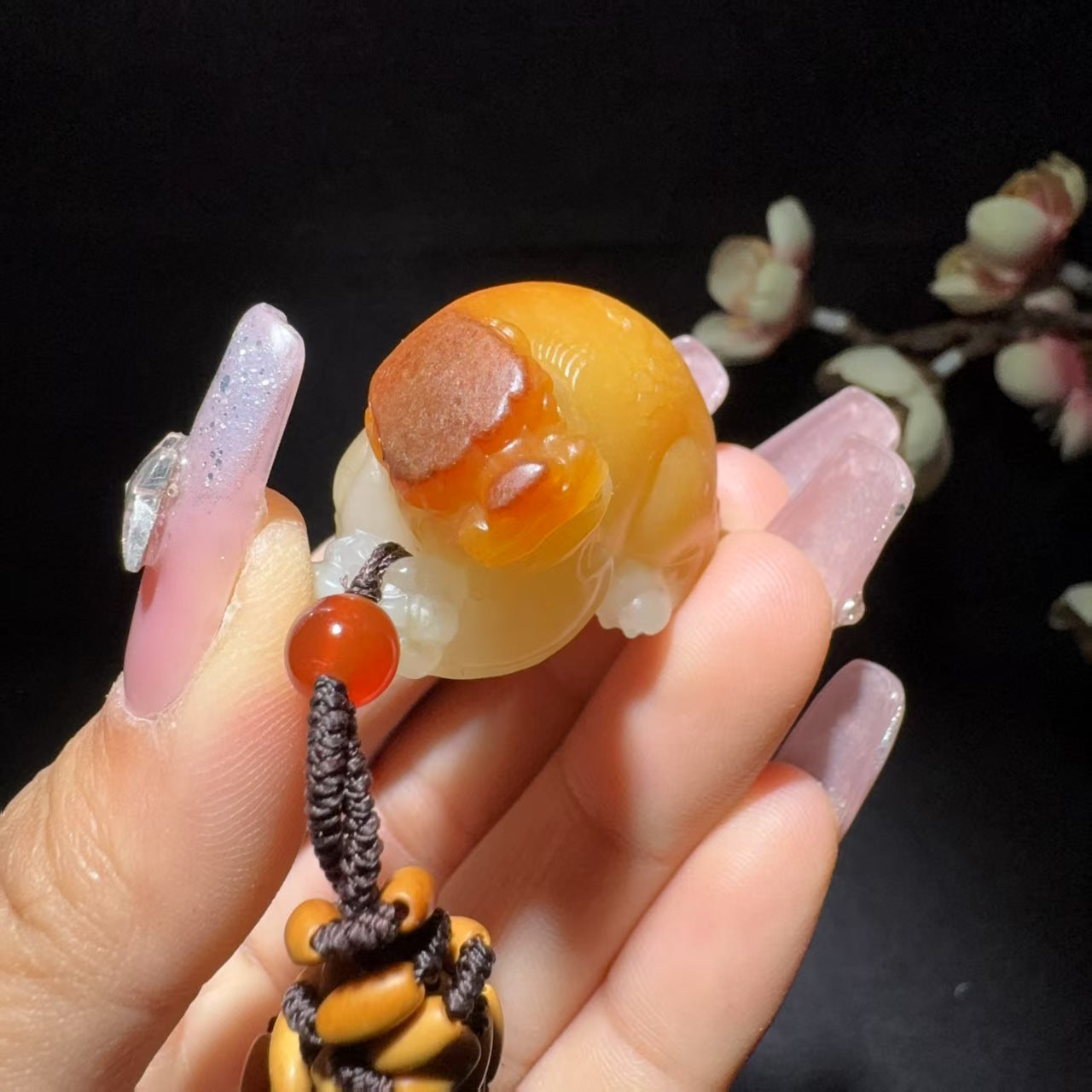 和田玉籽料挂件貔貅