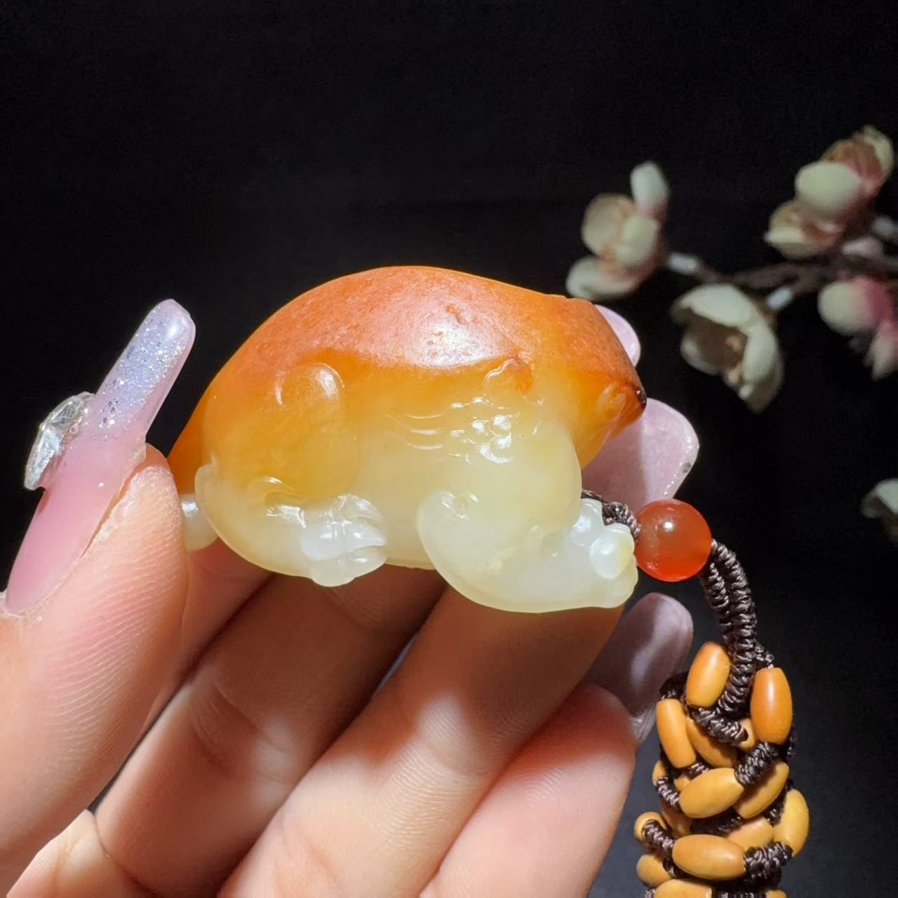和田玉籽料挂件貔貅