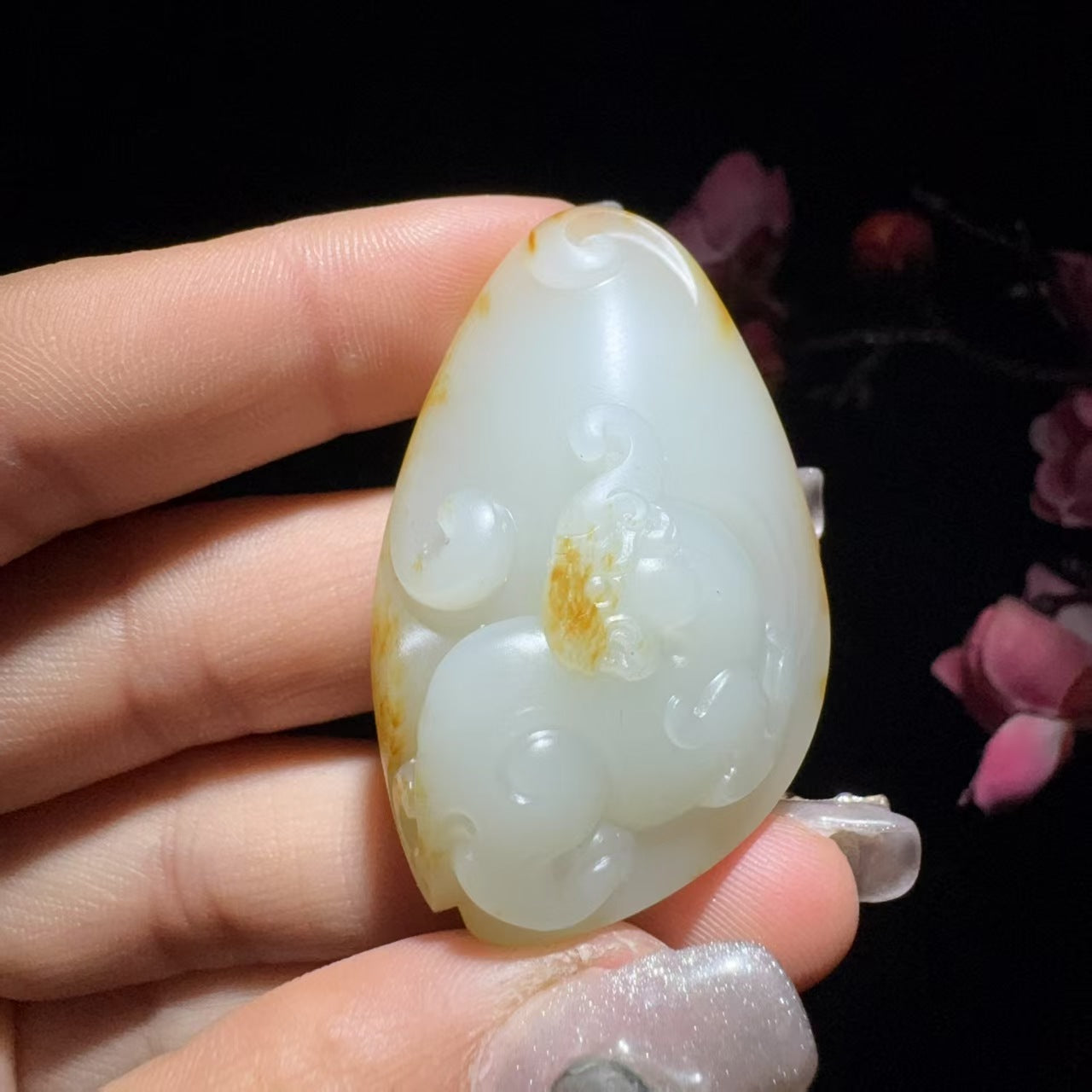 和田玉籽料挂件貔貅
