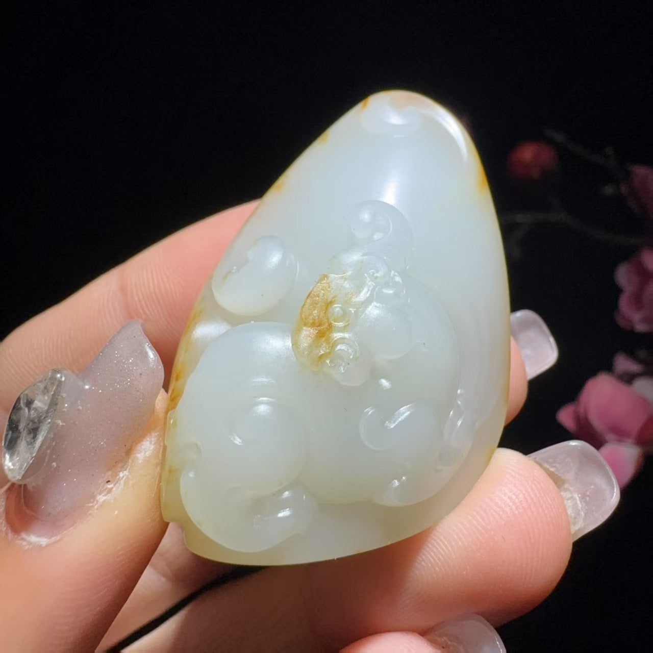 和田玉籽料挂件貔貅
