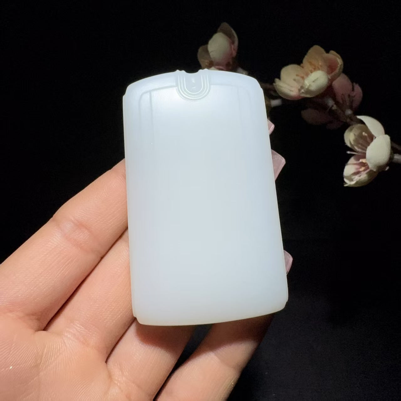 和田玉白玉平安牌