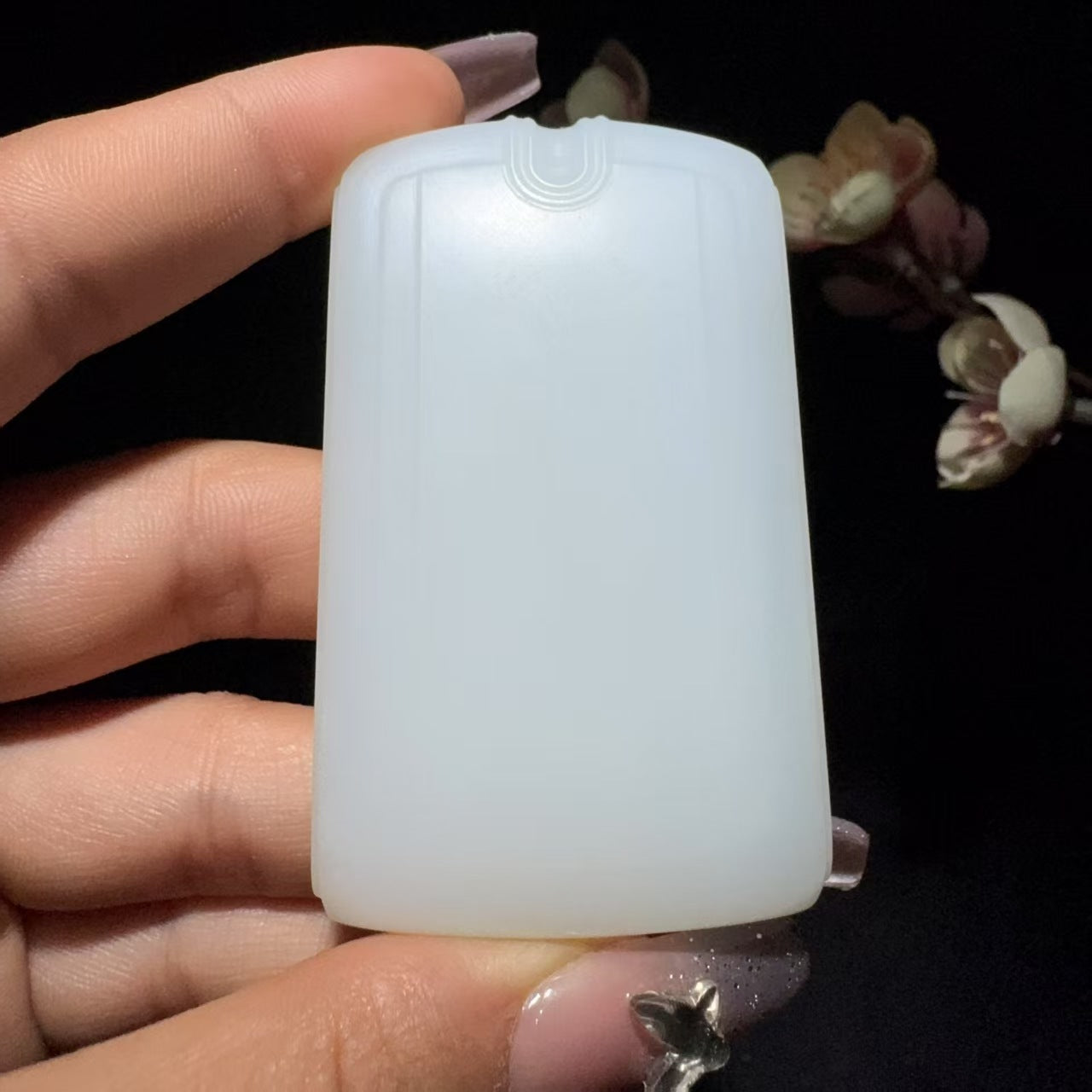 和田玉白玉平安牌