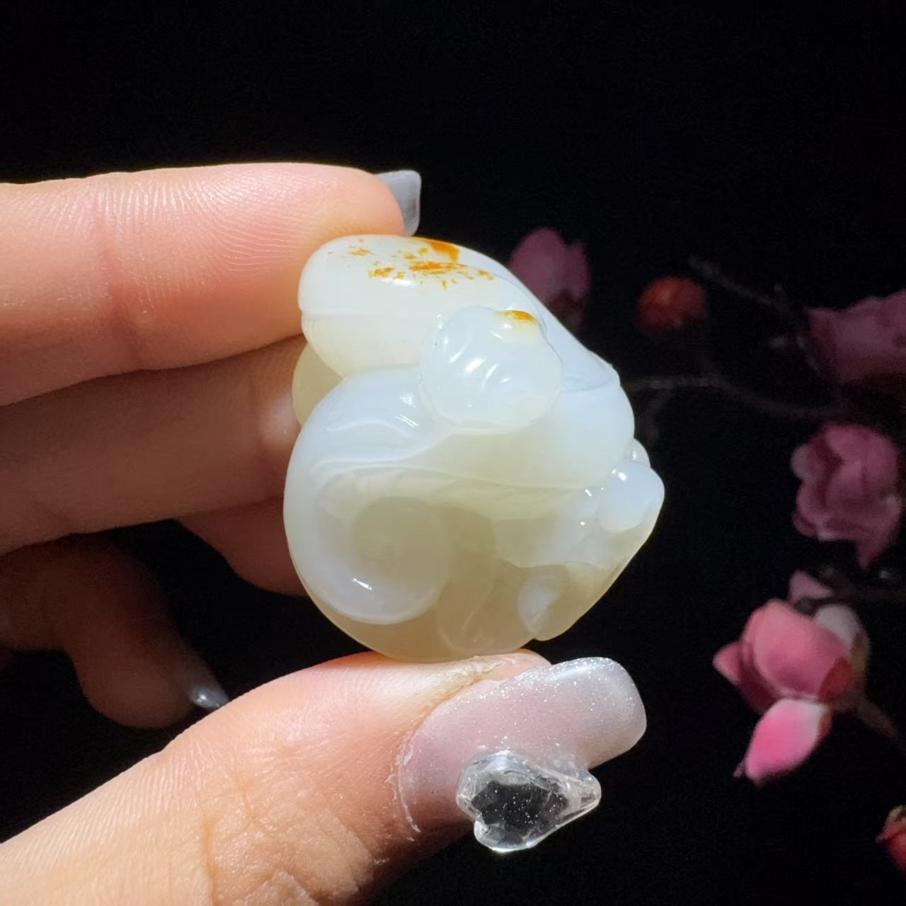 和田玉籽料腰缠万贯挂件