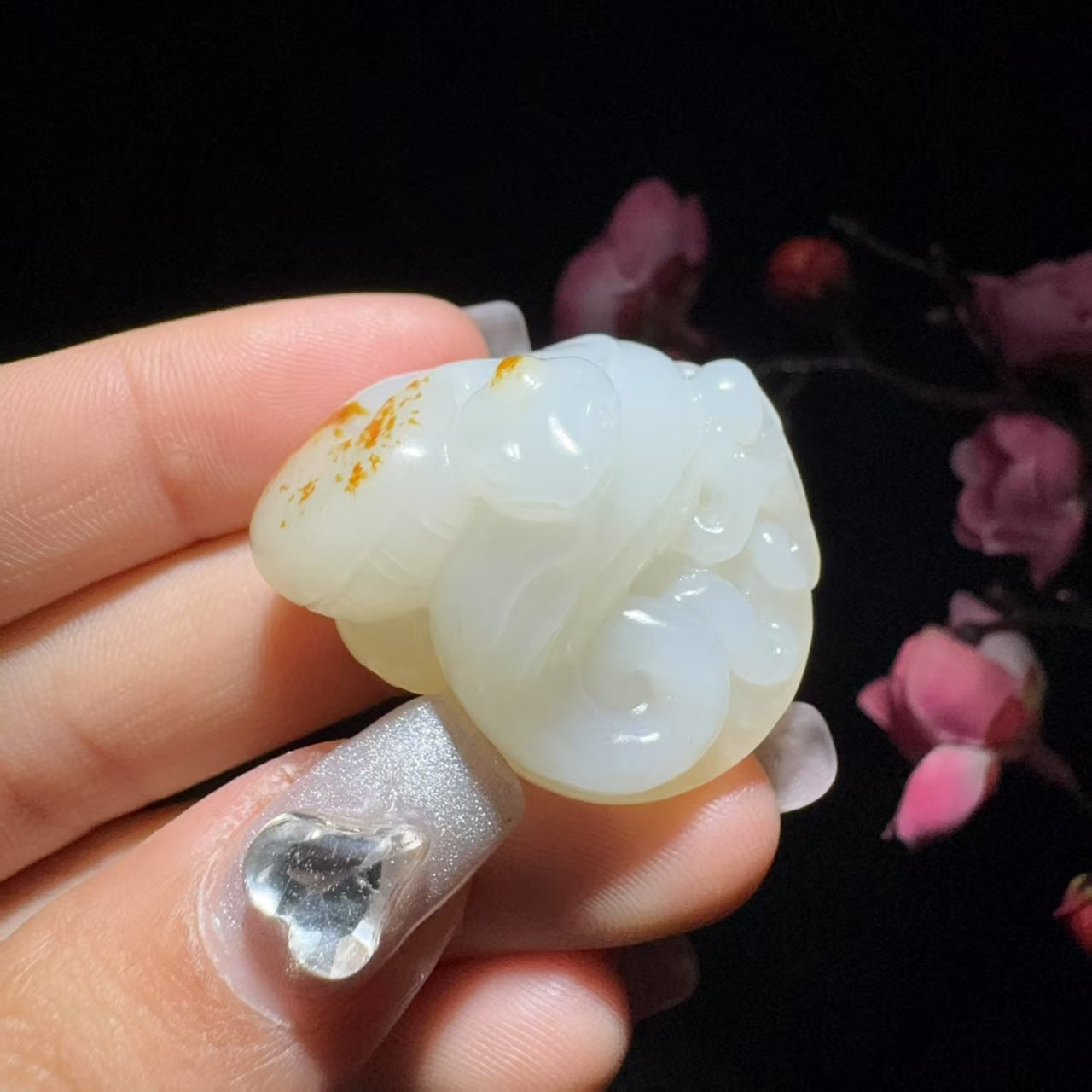 和田玉籽料腰缠万贯挂件