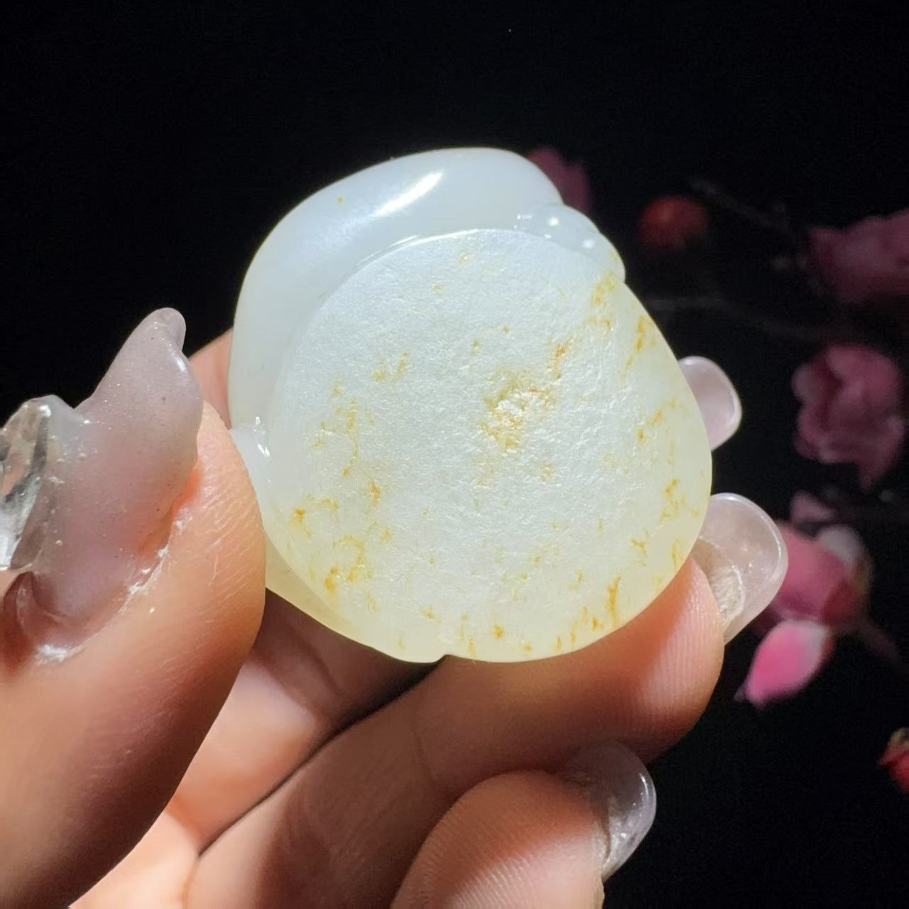 和田玉籽料腰缠万贯挂件