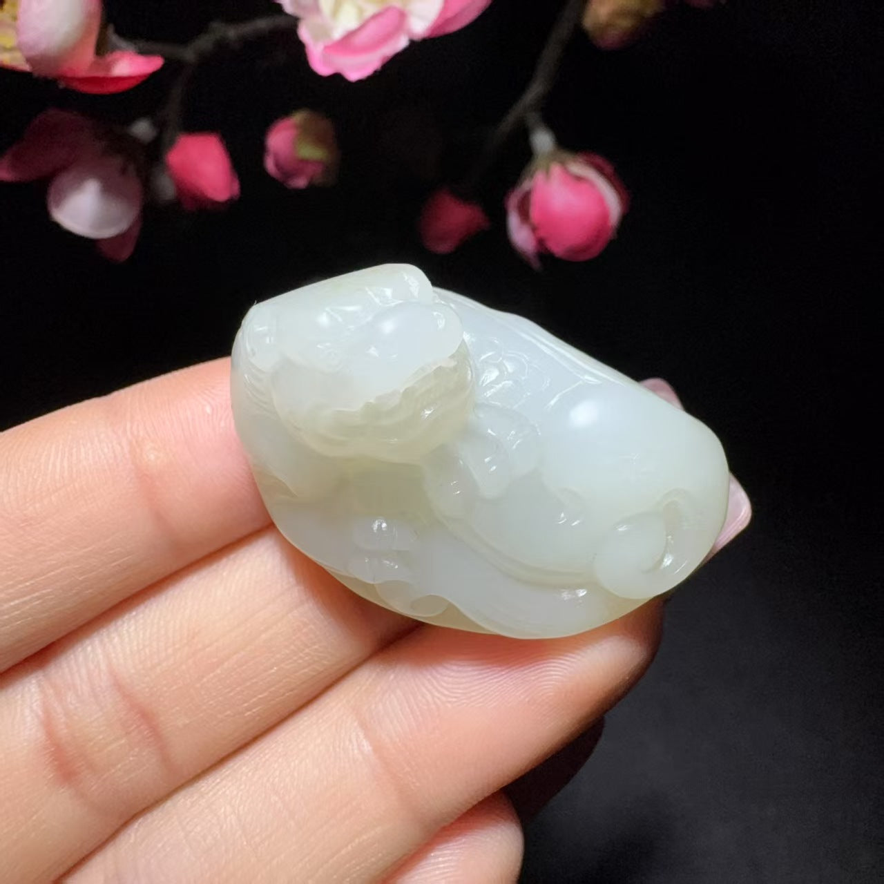 和田玉籽料挂件貔貅