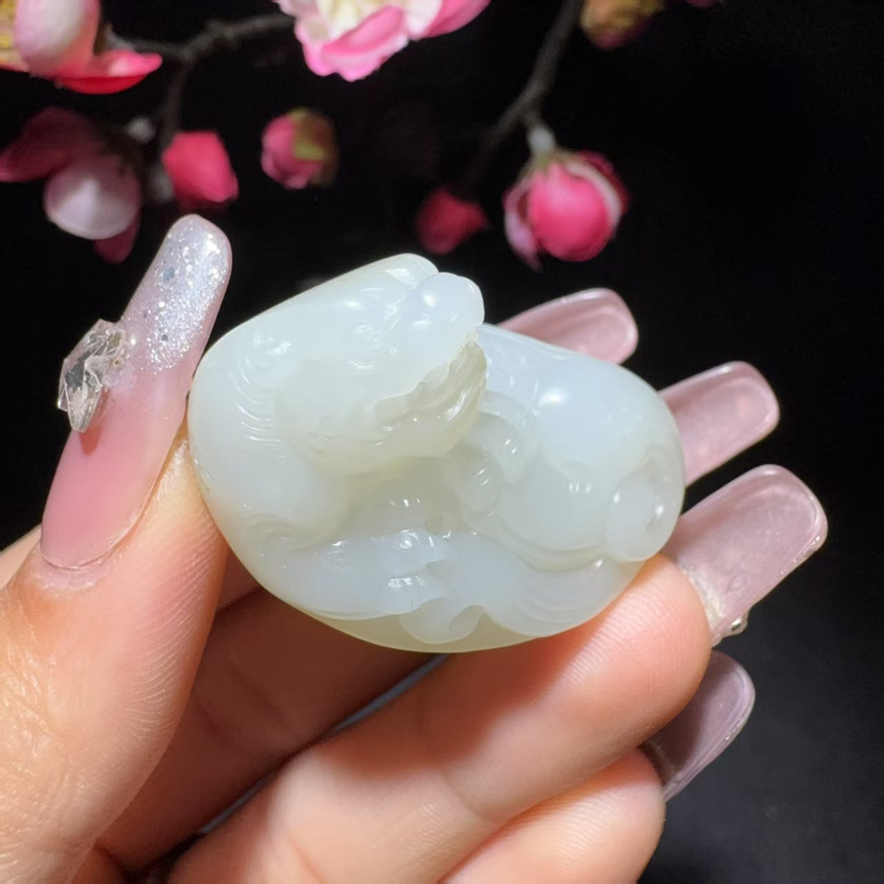 和田玉籽料挂件貔貅
