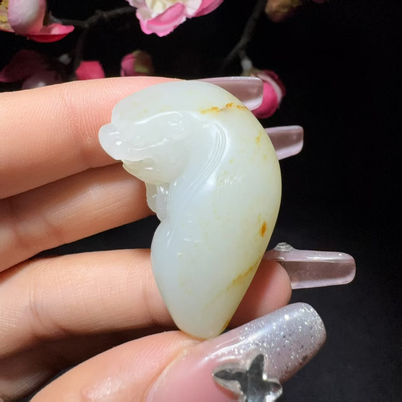 和田玉籽料挂件貔貅