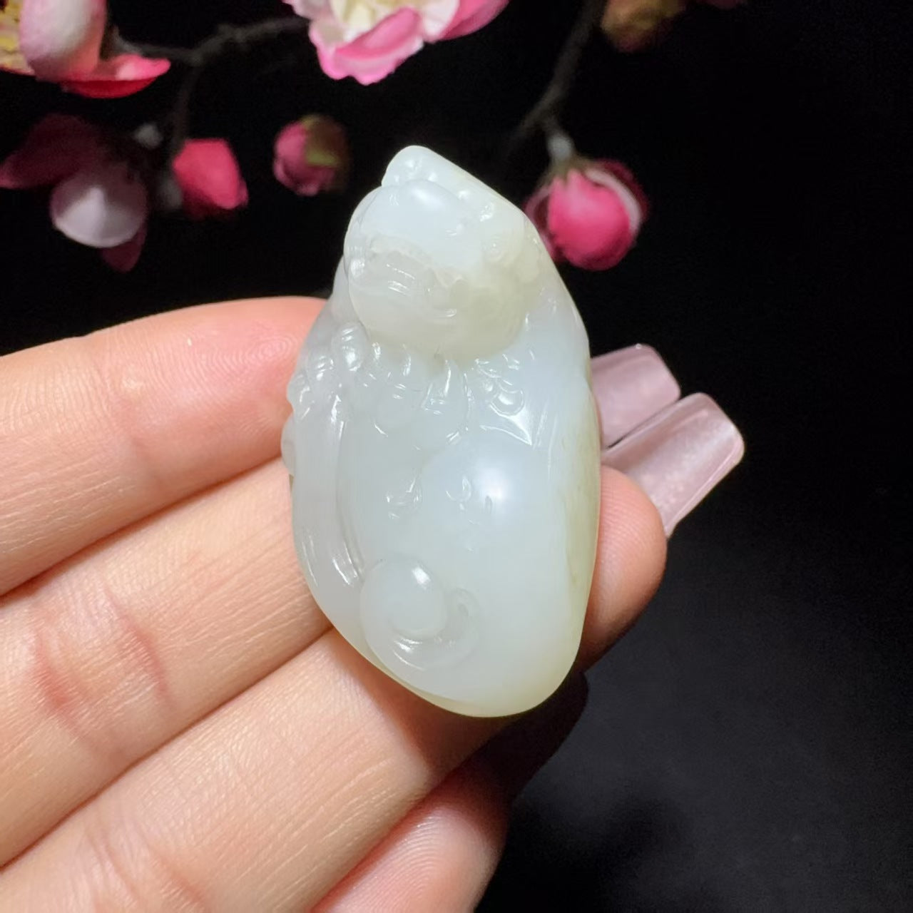 和田玉籽料挂件貔貅