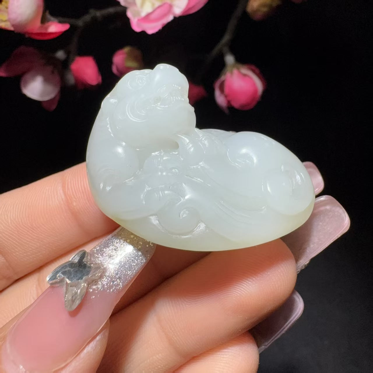 和田玉籽料挂件貔貅