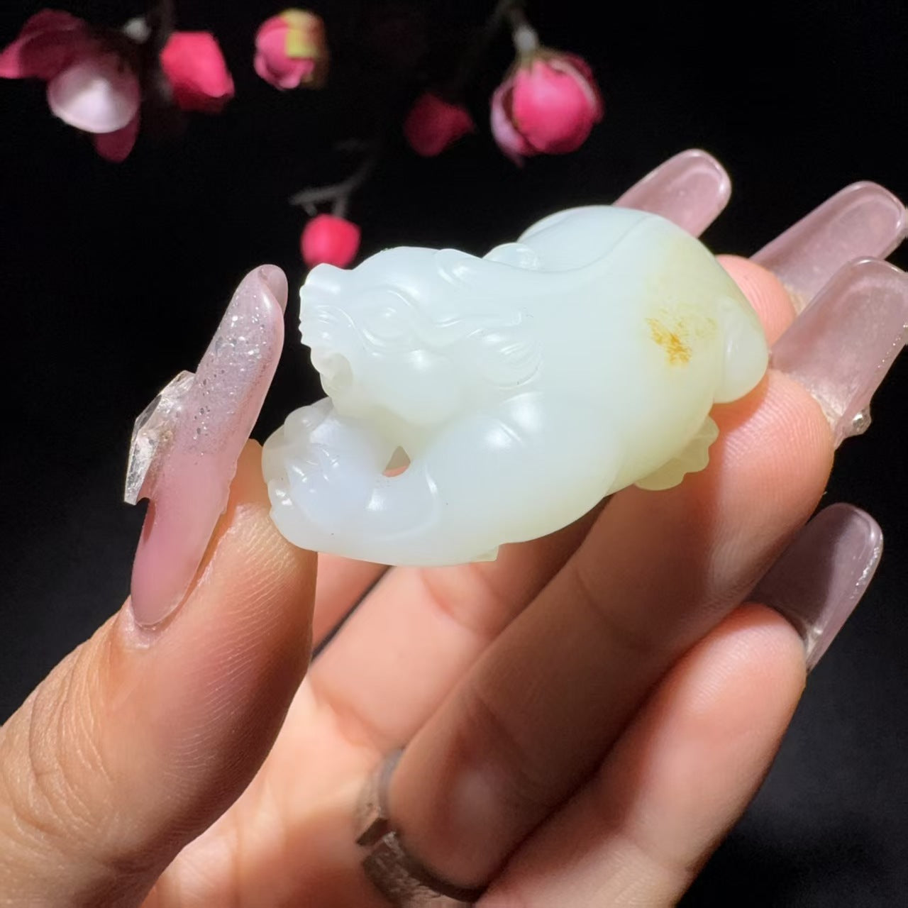和田玉籽料挂件貔貅