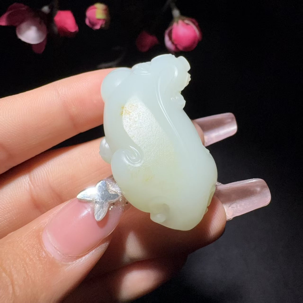 和田玉籽料挂件貔貅