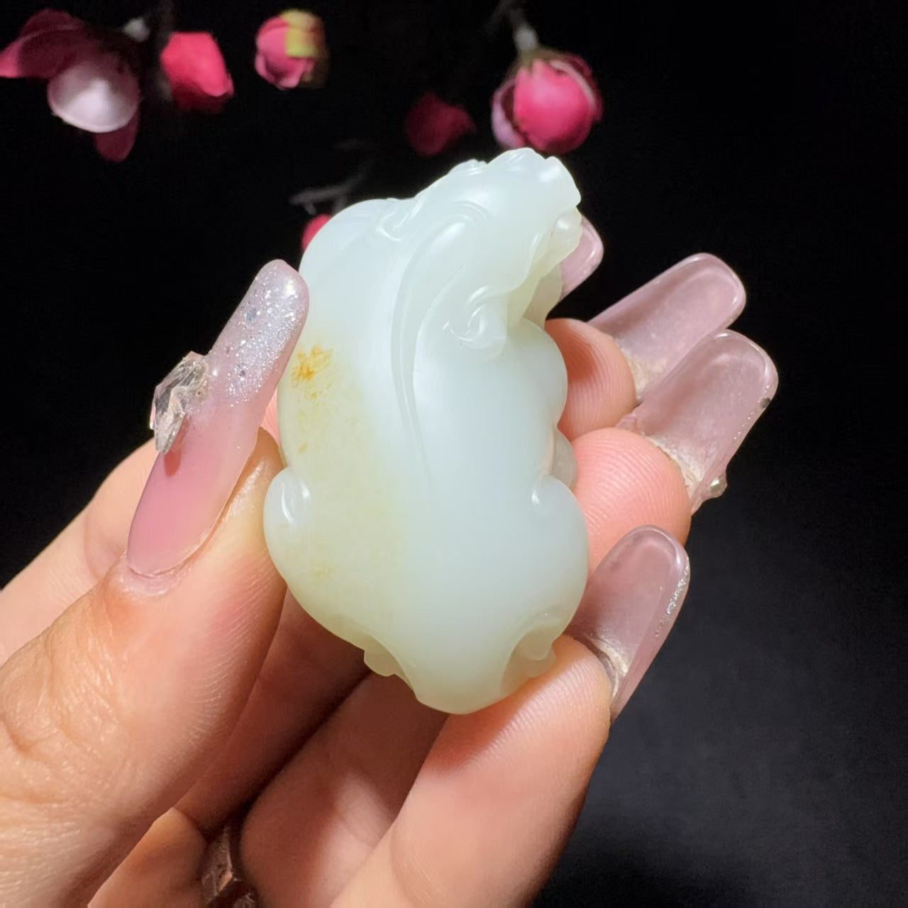 和田玉籽料挂件貔貅
