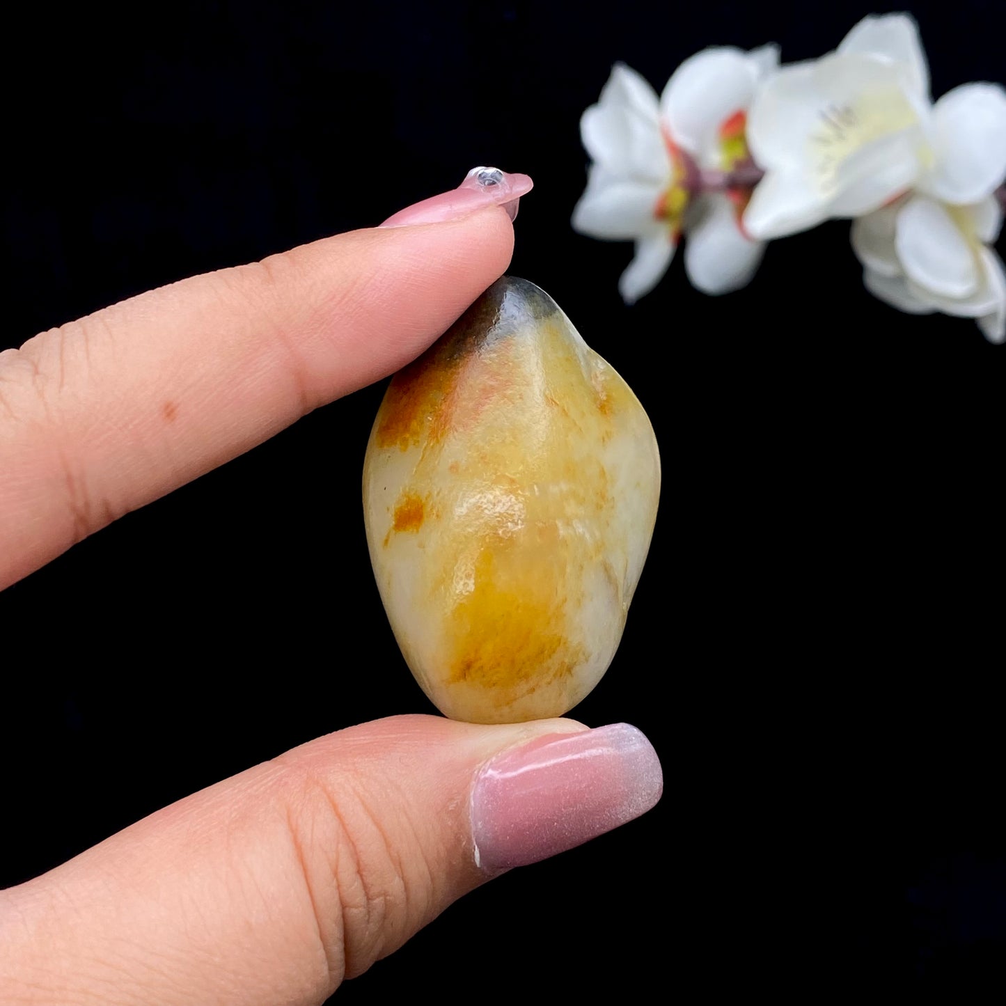 【超值推荐】和田玉-黄皮青花籽料挂件