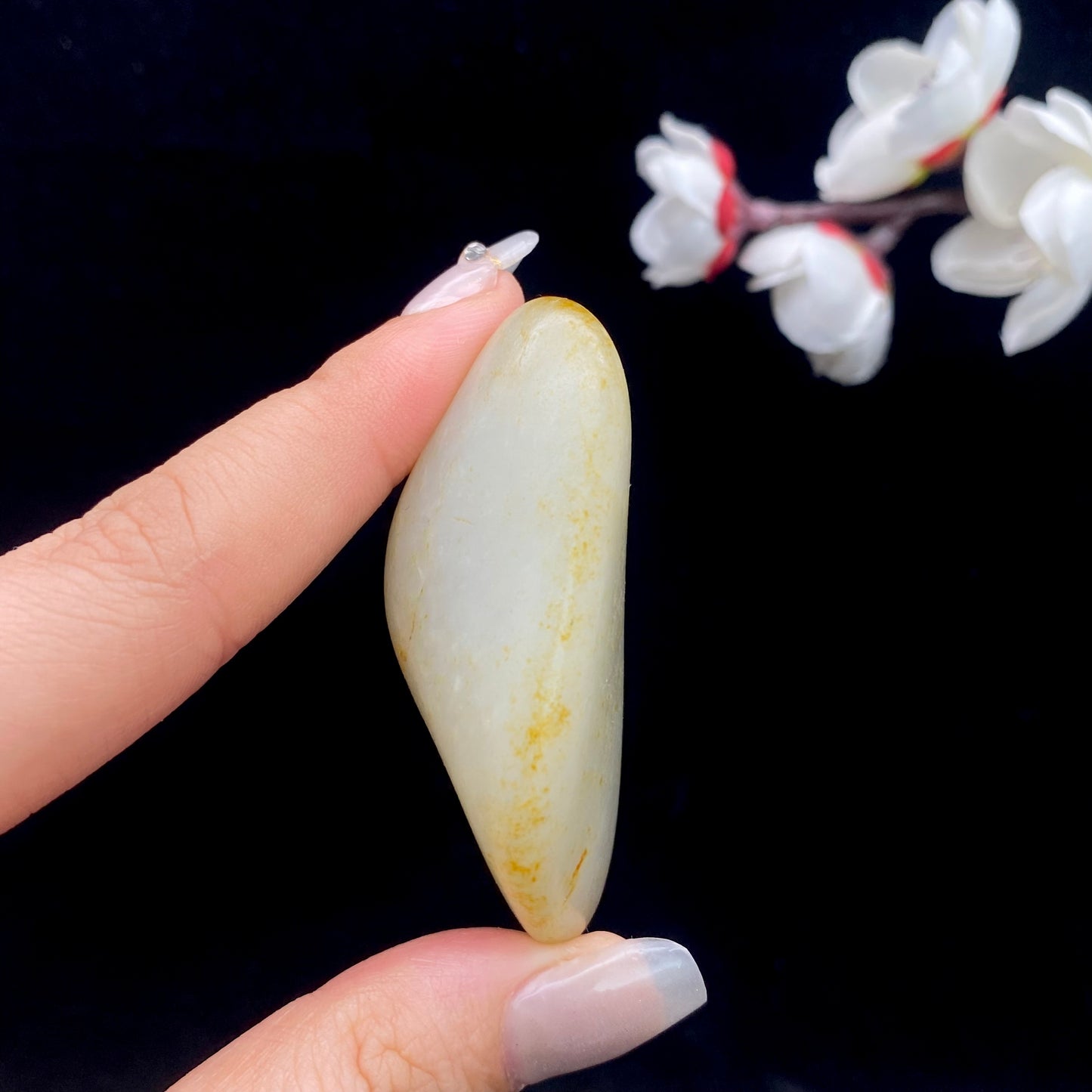 【超值推荐】和田玉-洒金皮青花底籽料挂件