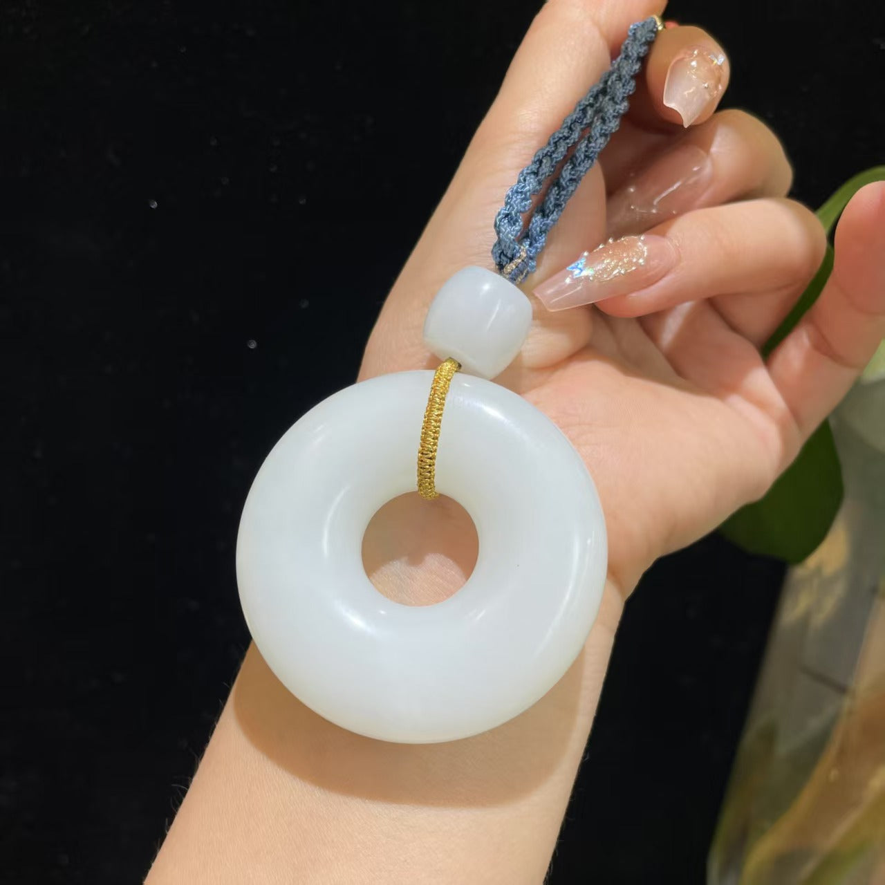 和田玉糖白玉手镯一套