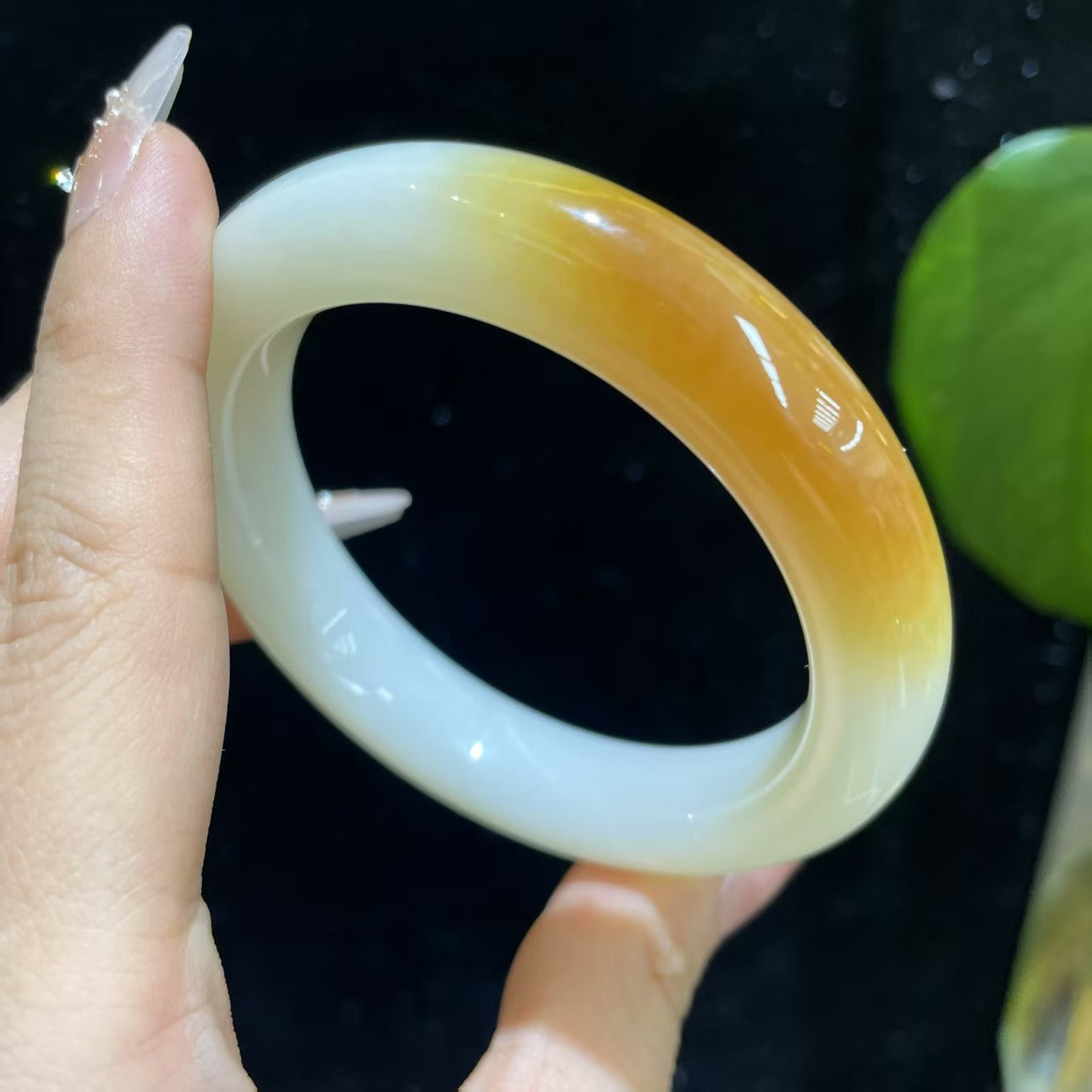 和田玉糖白玉手镯一套