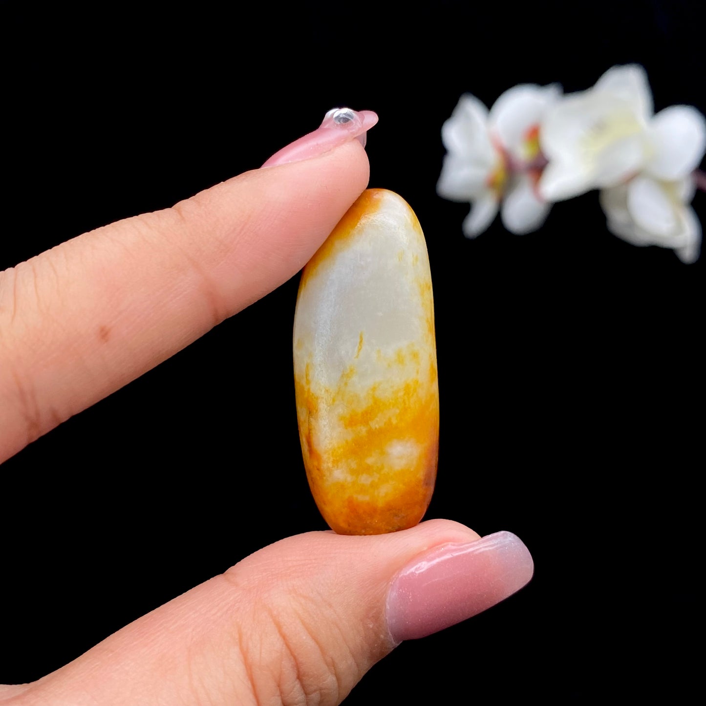 【超值推荐】和田玉-黄皮青花底籽料吊坠籽